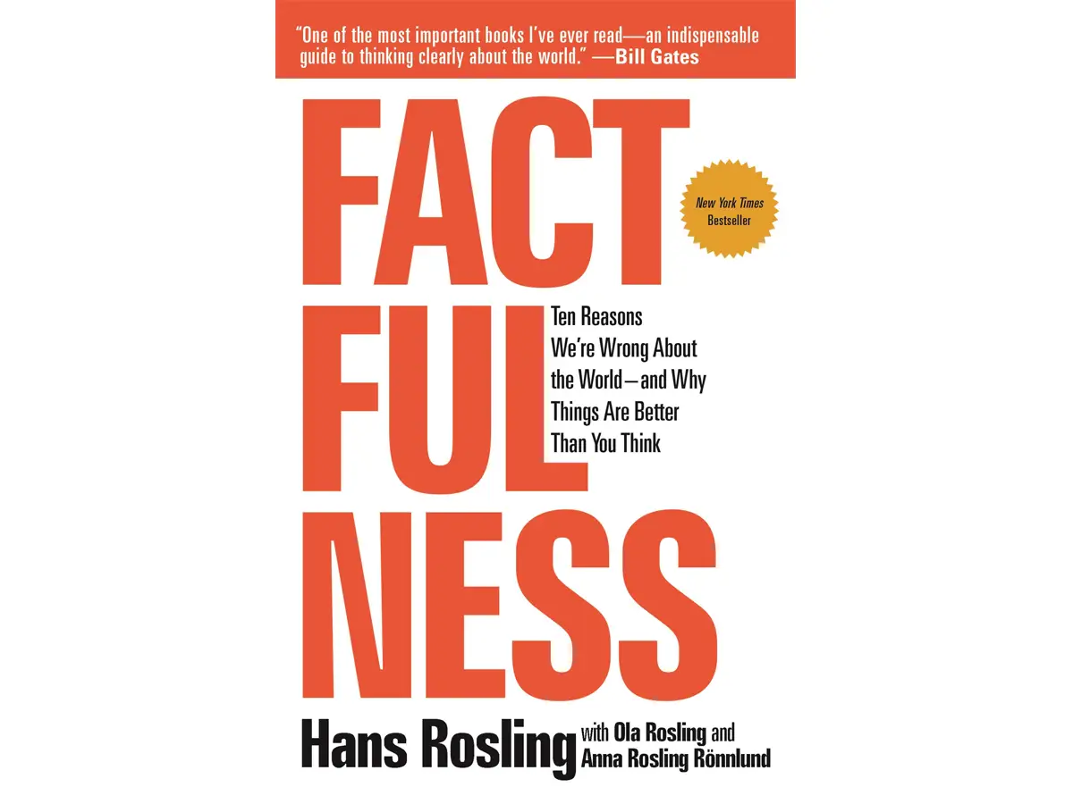 'Factfulness: Ten Reasons We're Wrong About the World — and Why Things Are Better Than You Think' by Hans Rosling