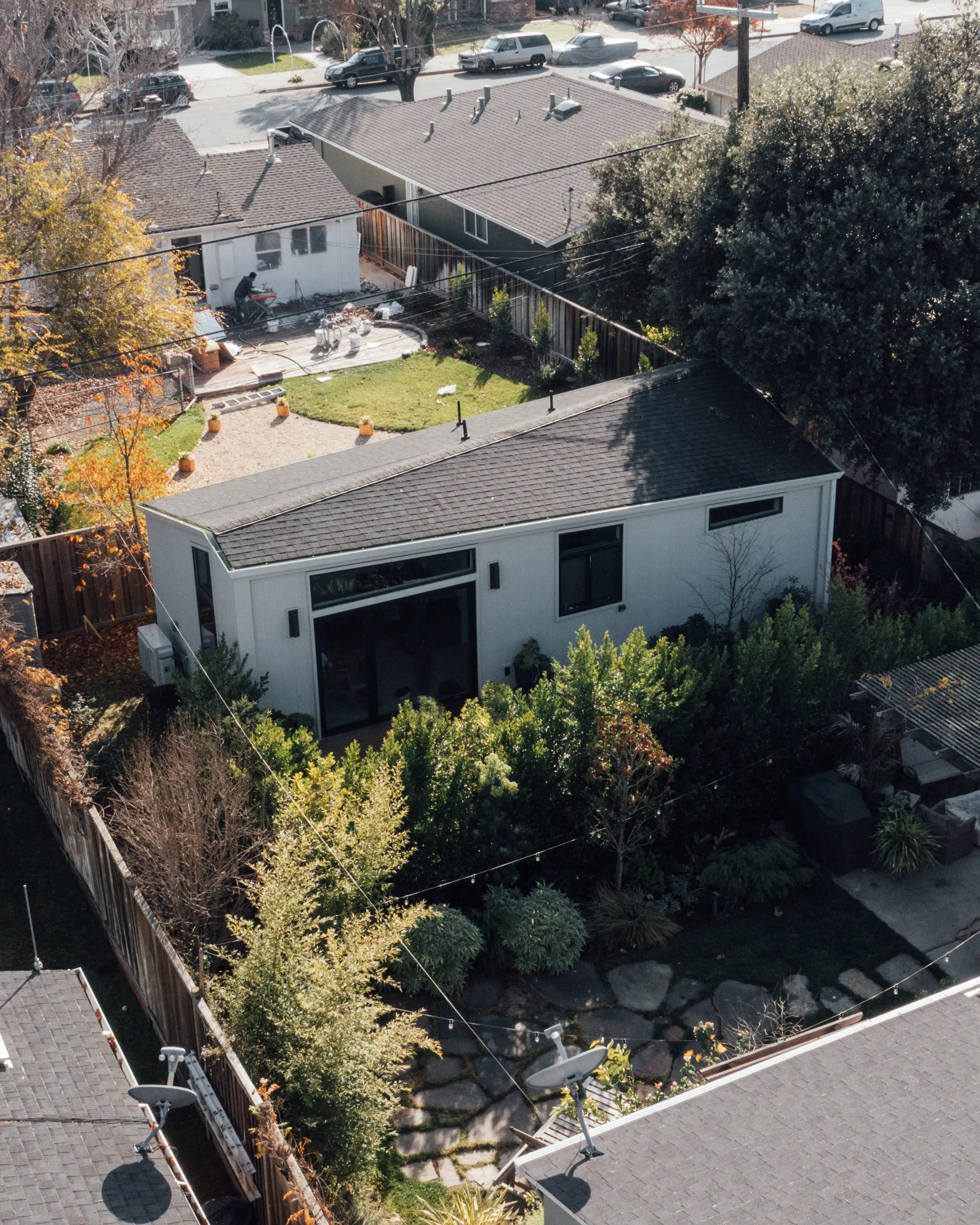 an aerial view of Joyce Higashi's home in San Jose