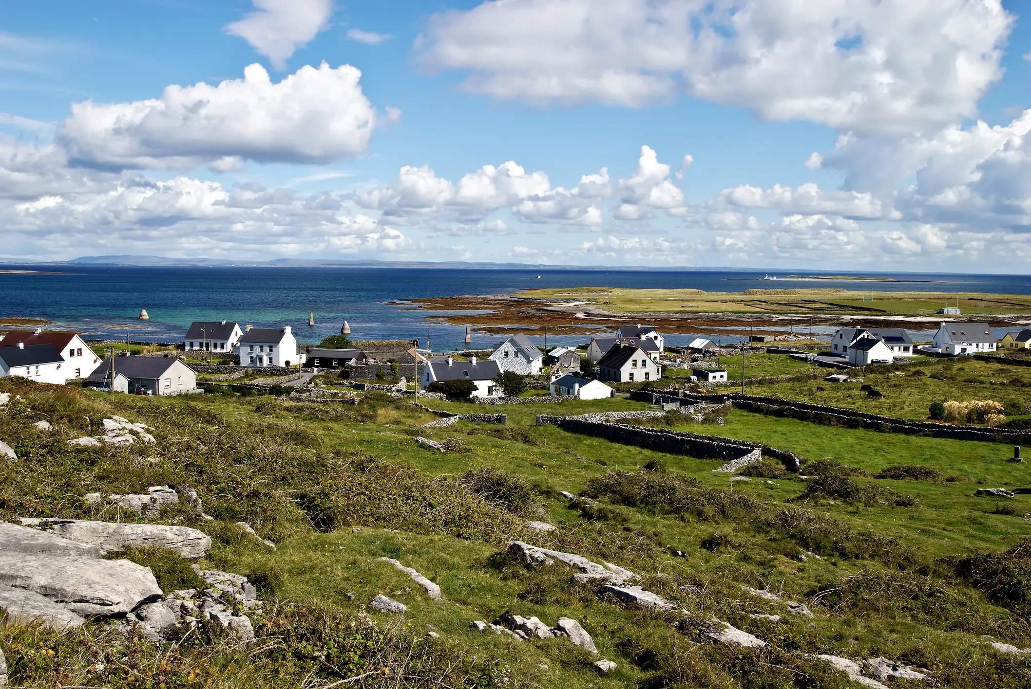 The beautiful landscape of Inis Mór Island, Ireland