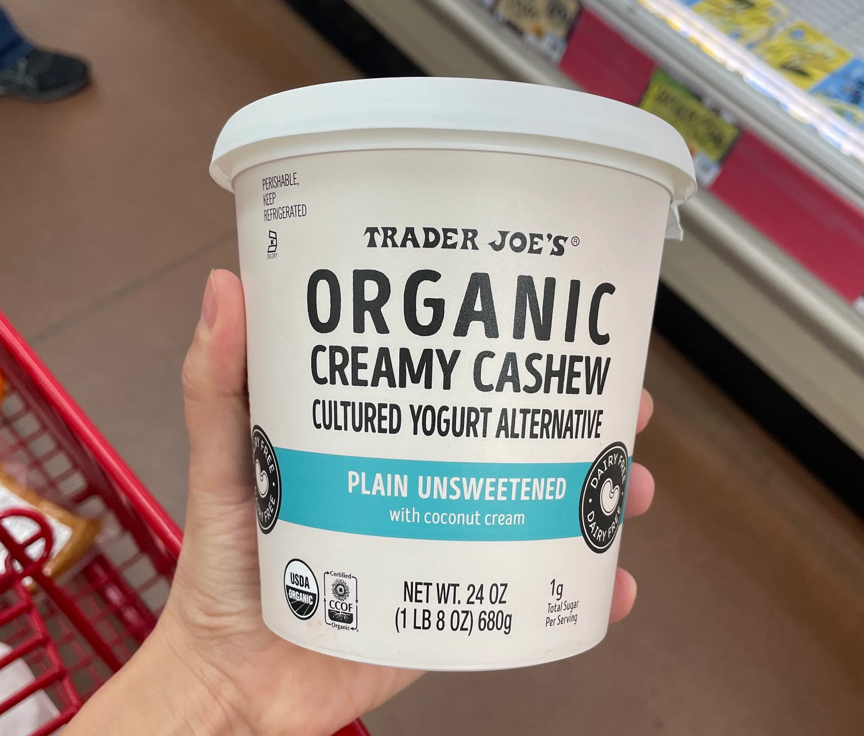 Trader Joe's cashew yogurt.