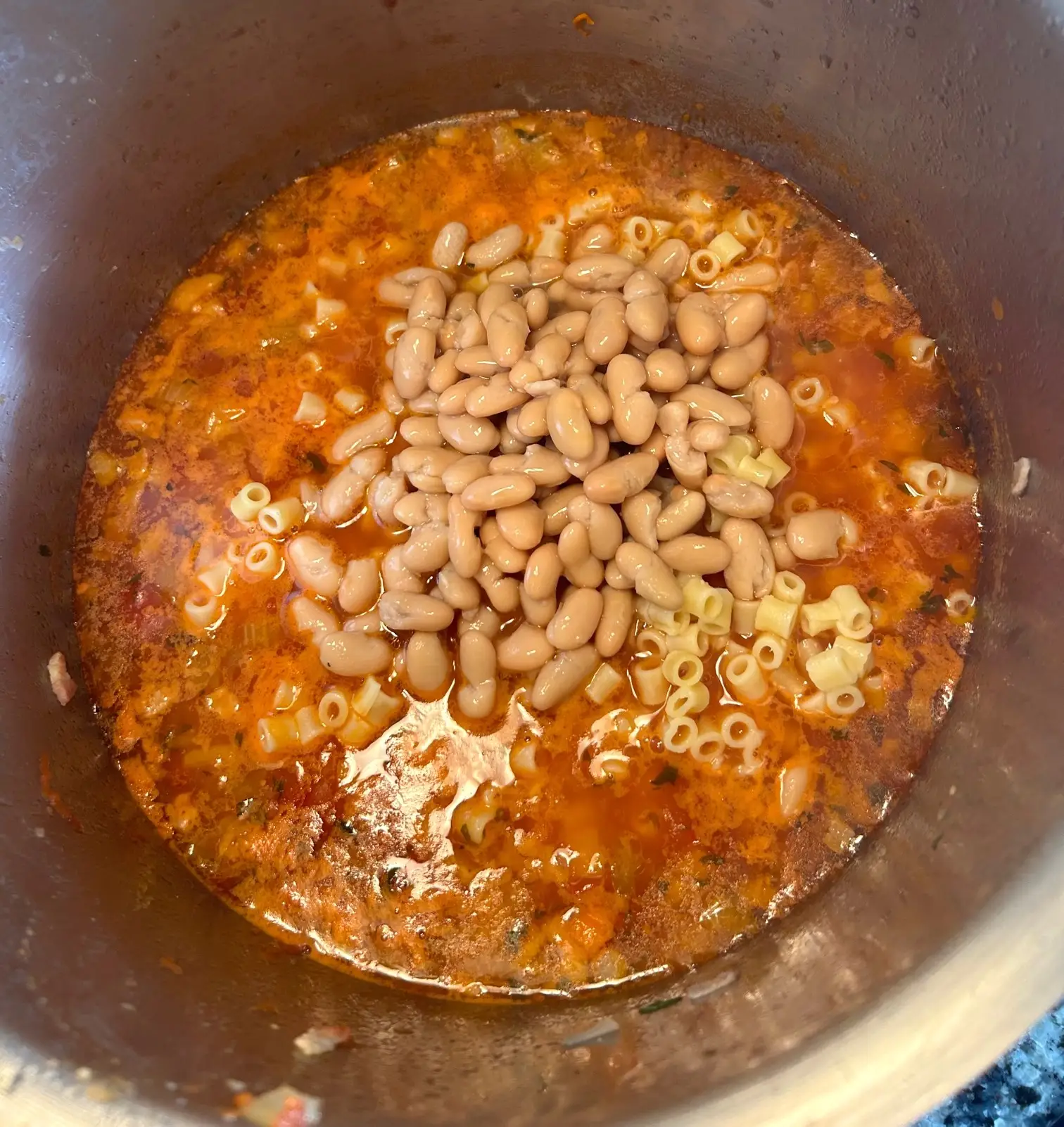 Adding beans to Ina Garten's winter minestrone soup