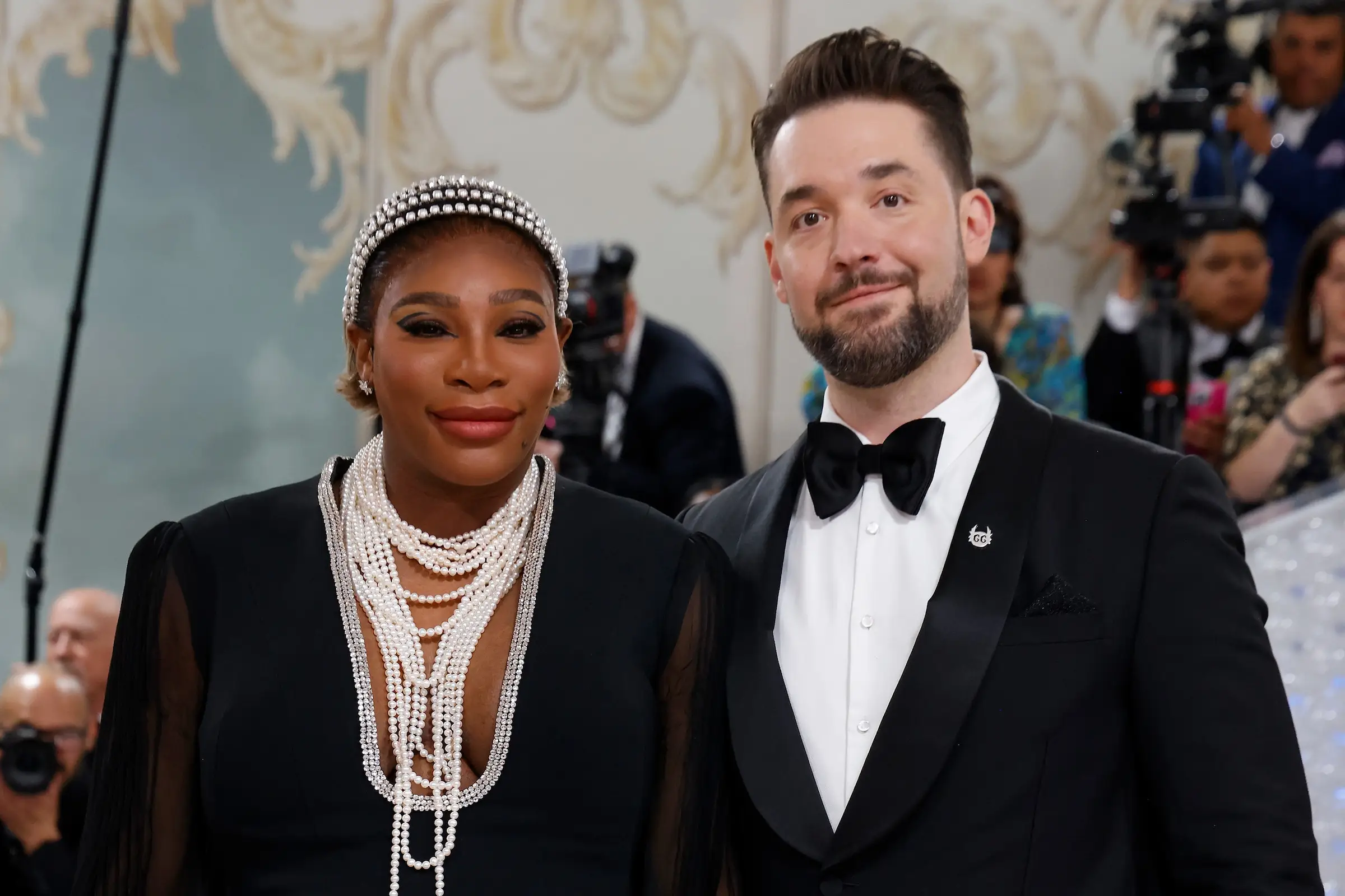 Serena Williams and Alexis Ohanian at the Met Gala.