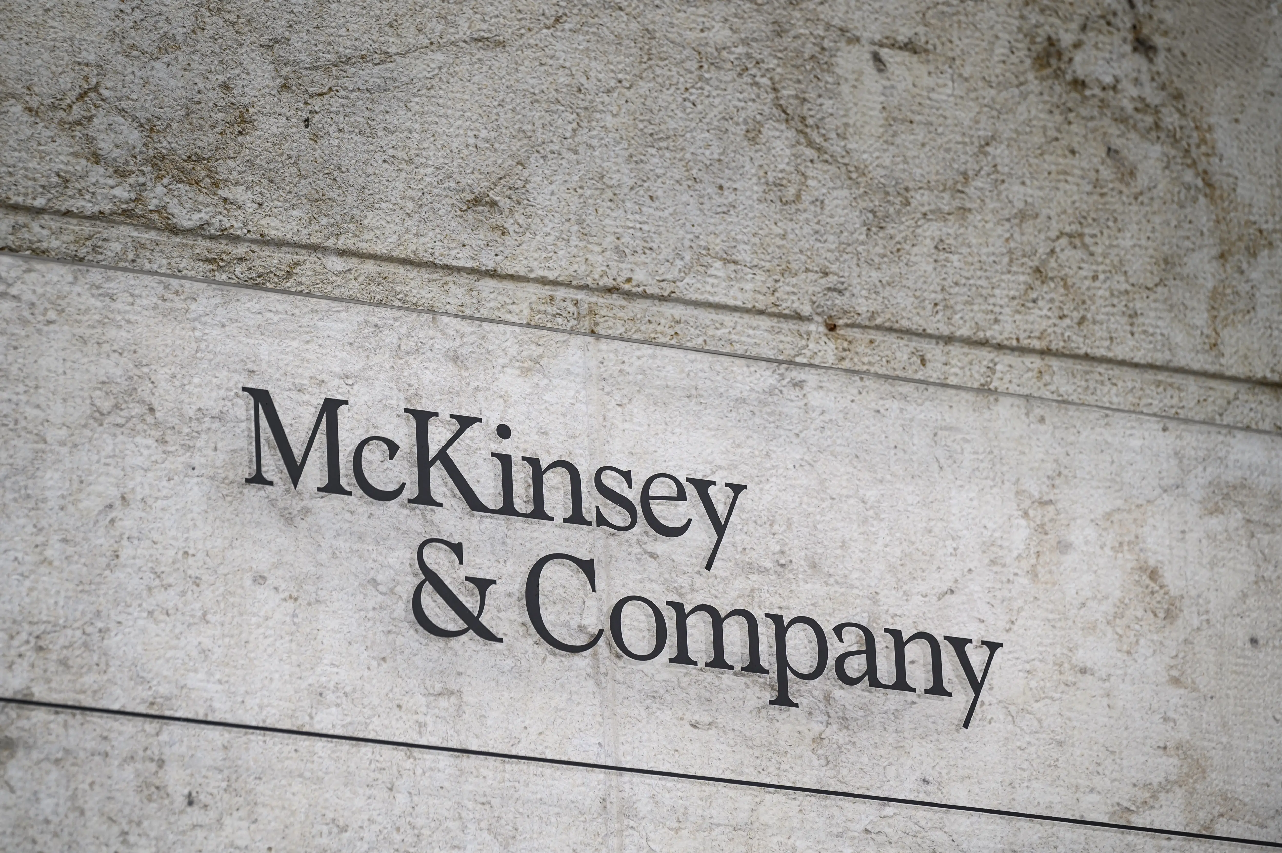 McKinsey logo on building.