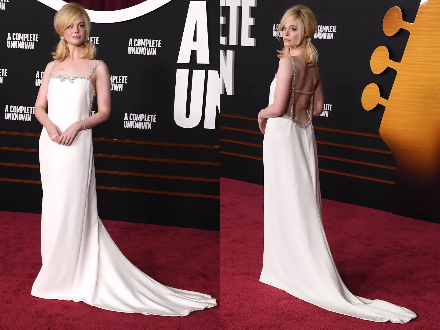 Elle Fanning at the Los Angeles premiere of 