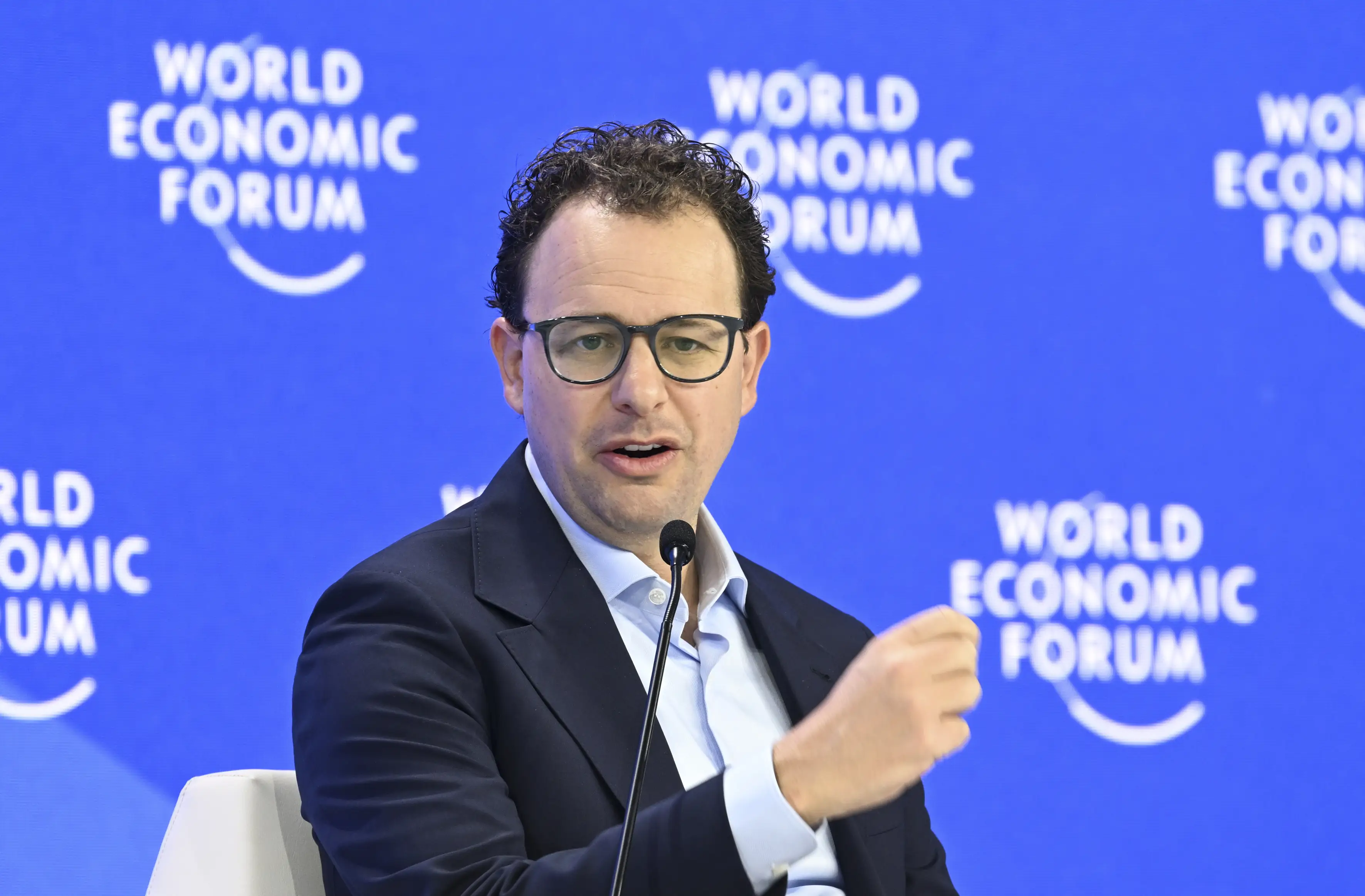 Dario Amodei speaking at the World Economic Forum.