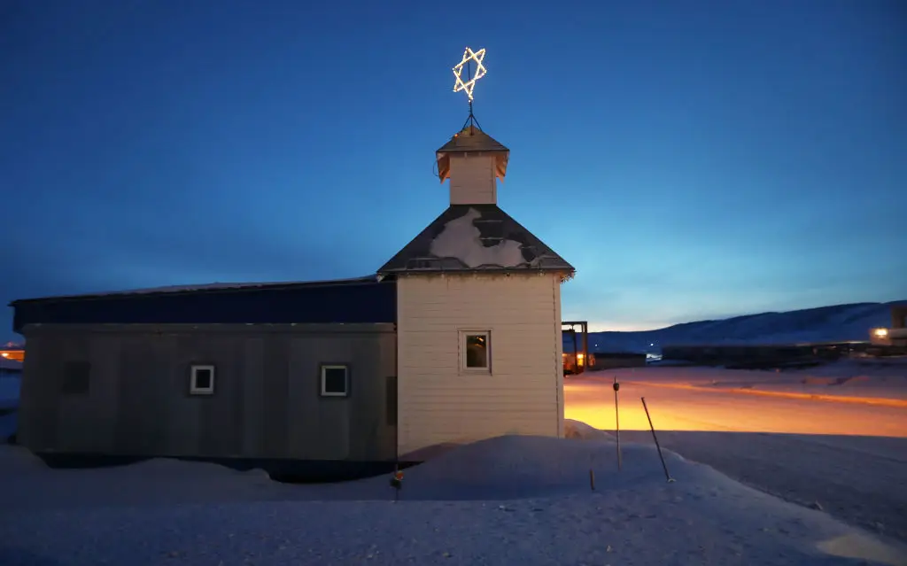 The base chapel on Pituffik Space Base in Greenland.