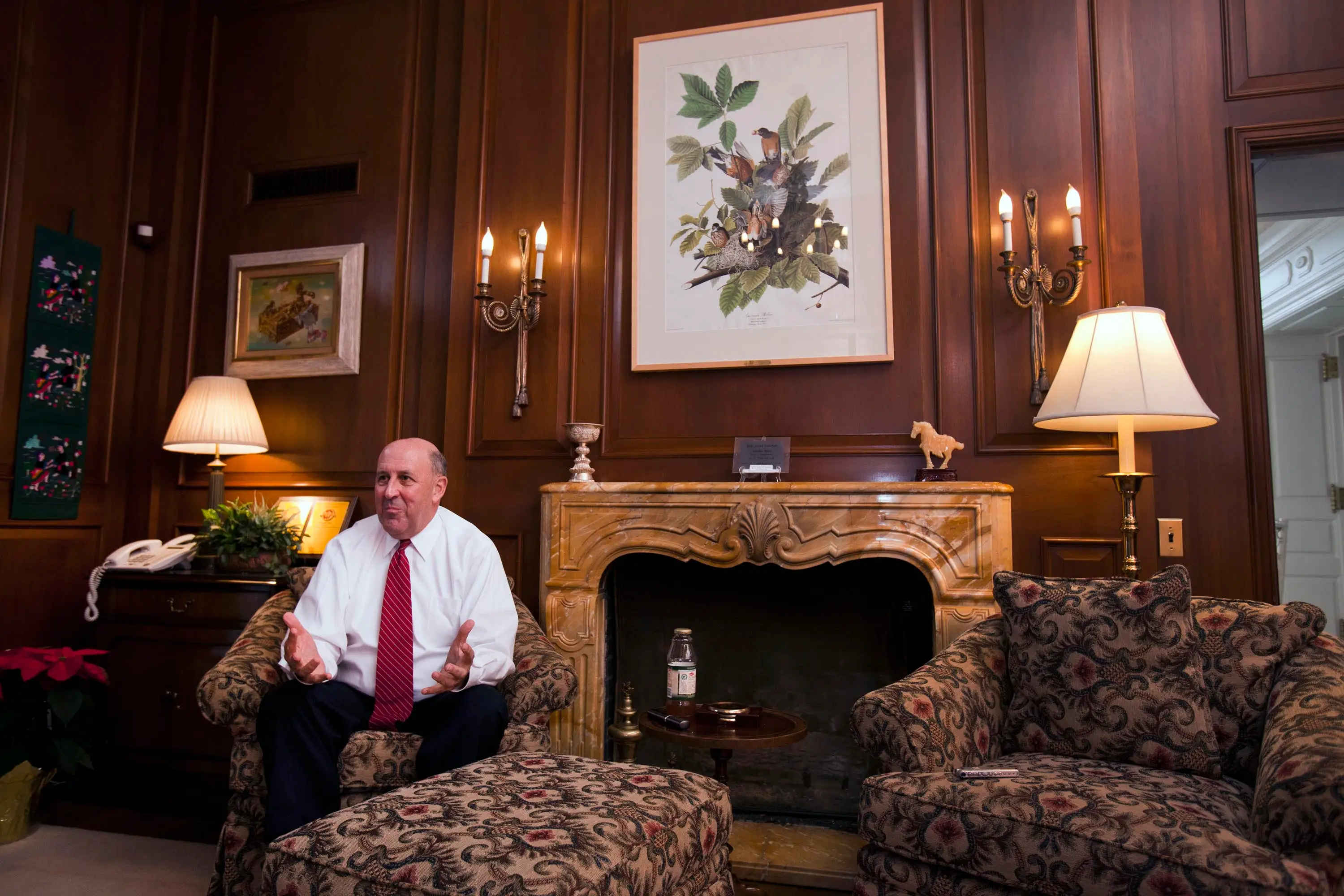 Then-Gov. Jim Doyle inside the Wisconsin governor's mansion in 2009.