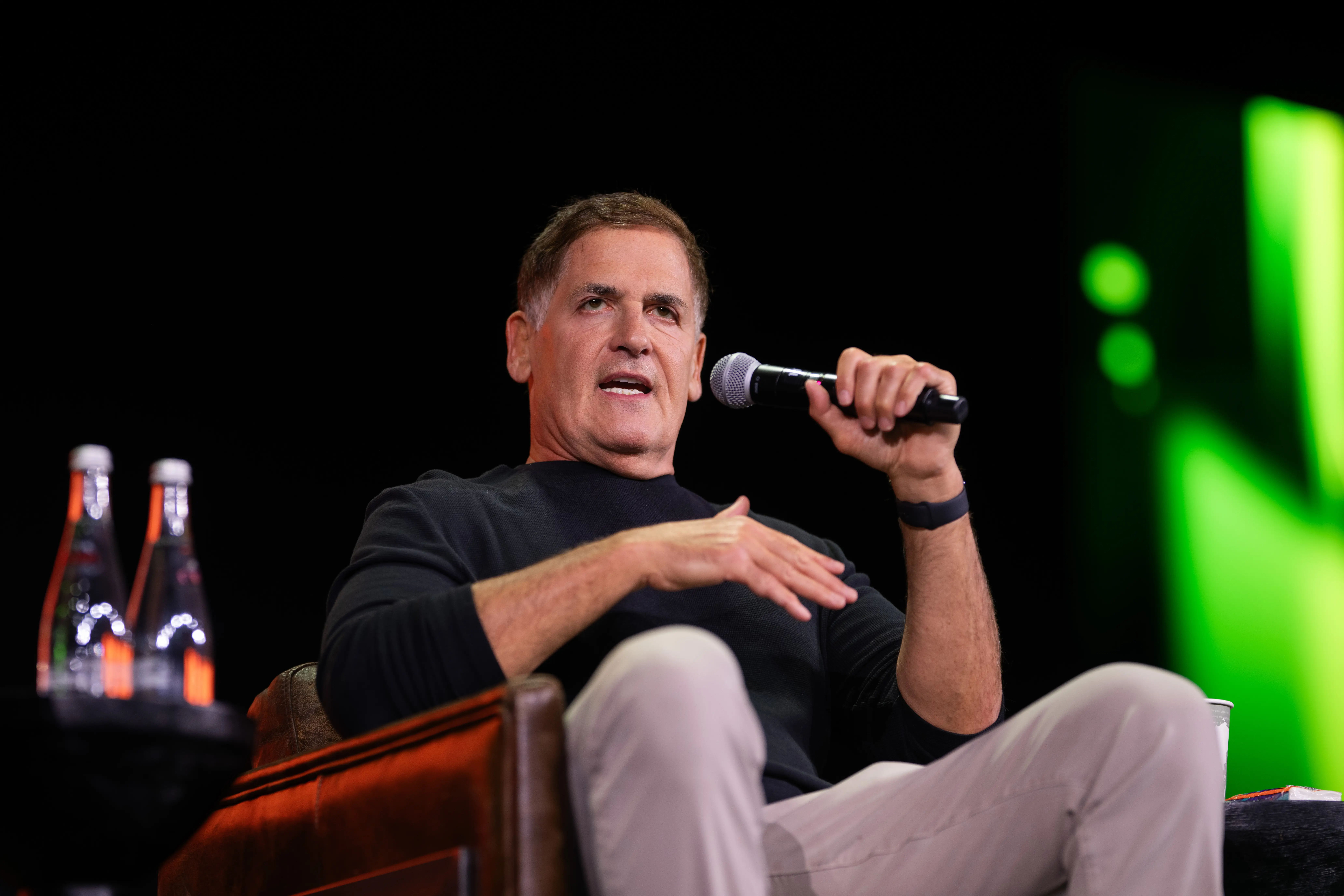 Mark Cuban at the Fiserv Forum in Las Vegas on Monday