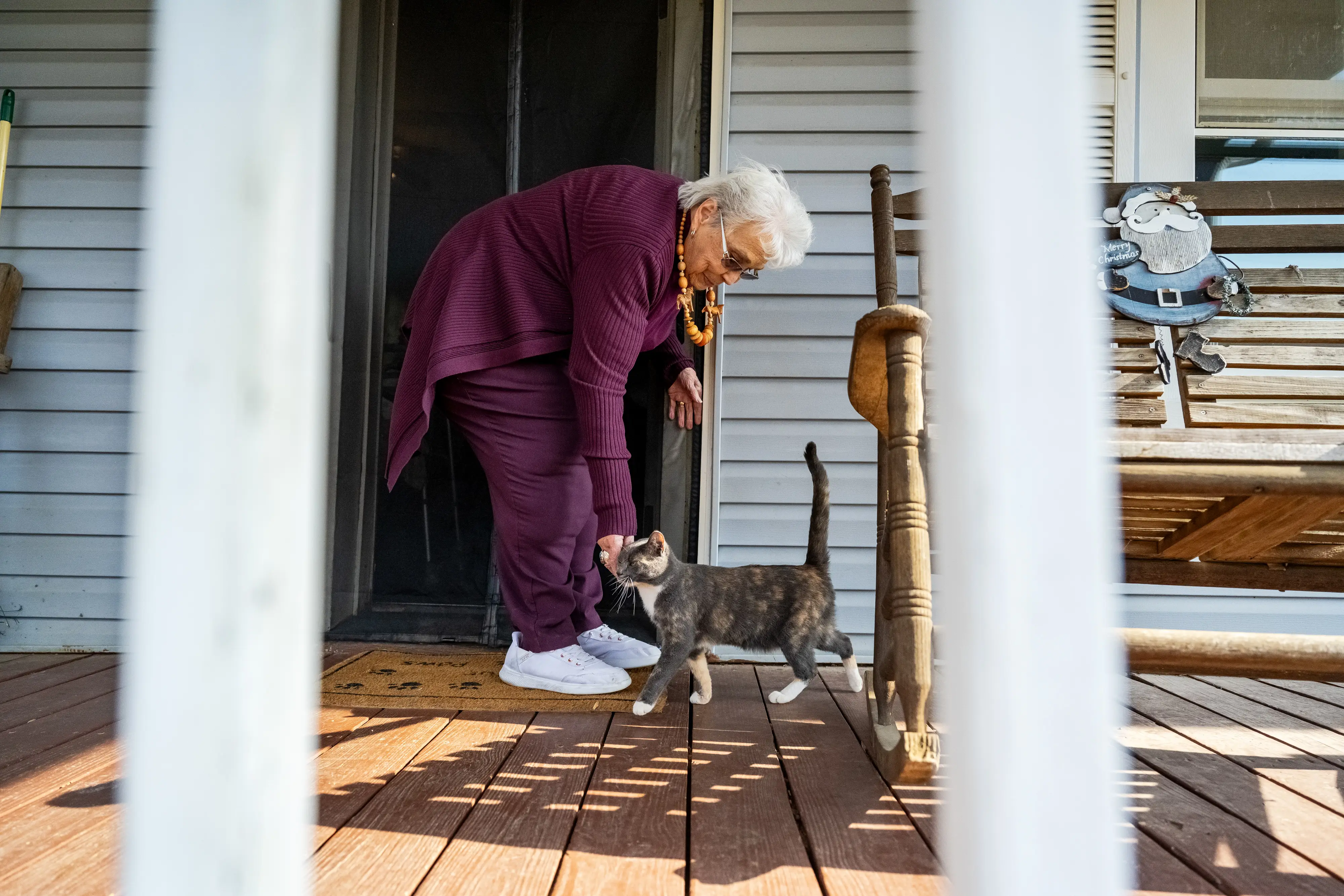 Barbara Ford with cat