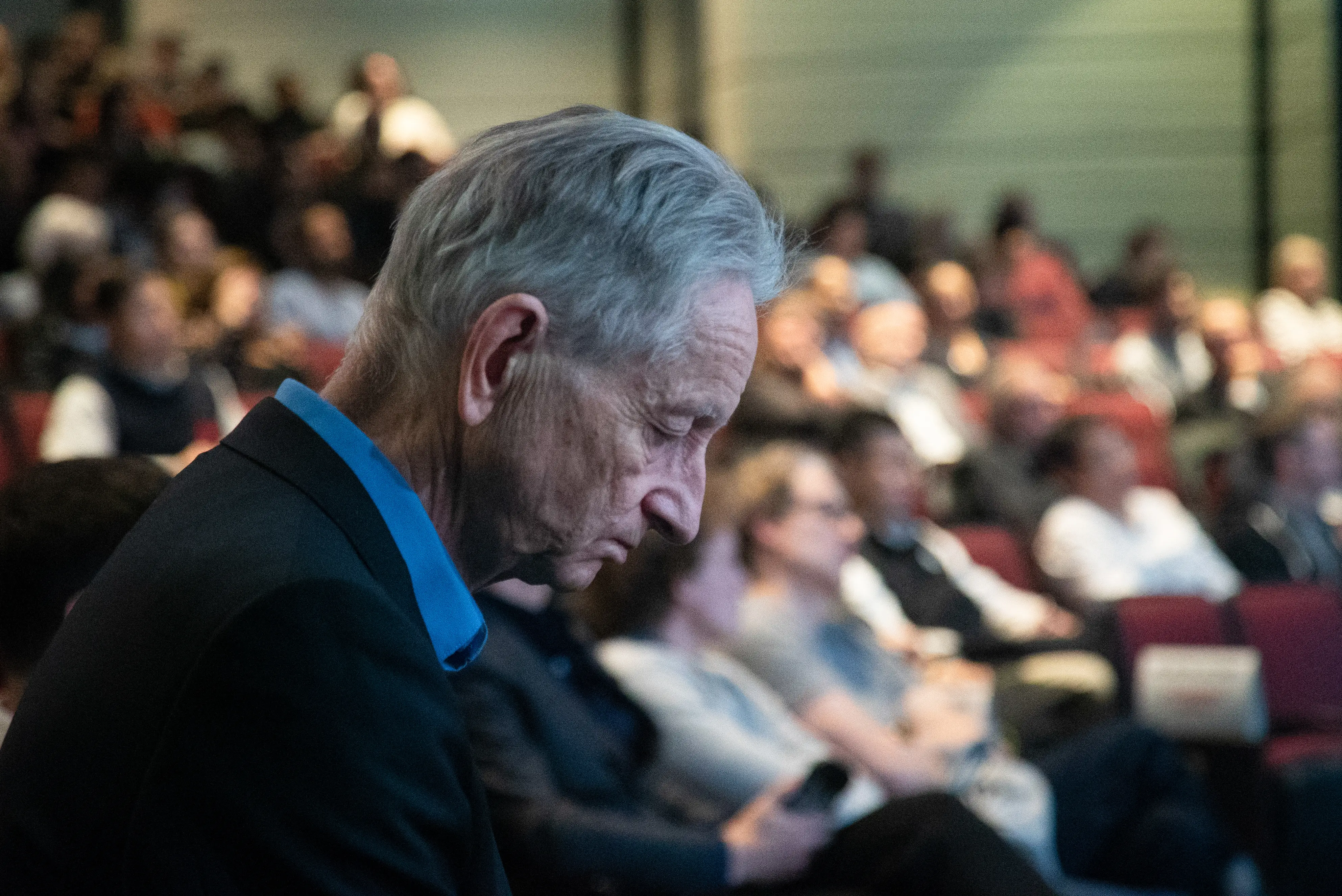 Geoffrey Hinton at the Hinton Lectures in Toronto on November 10, 2025