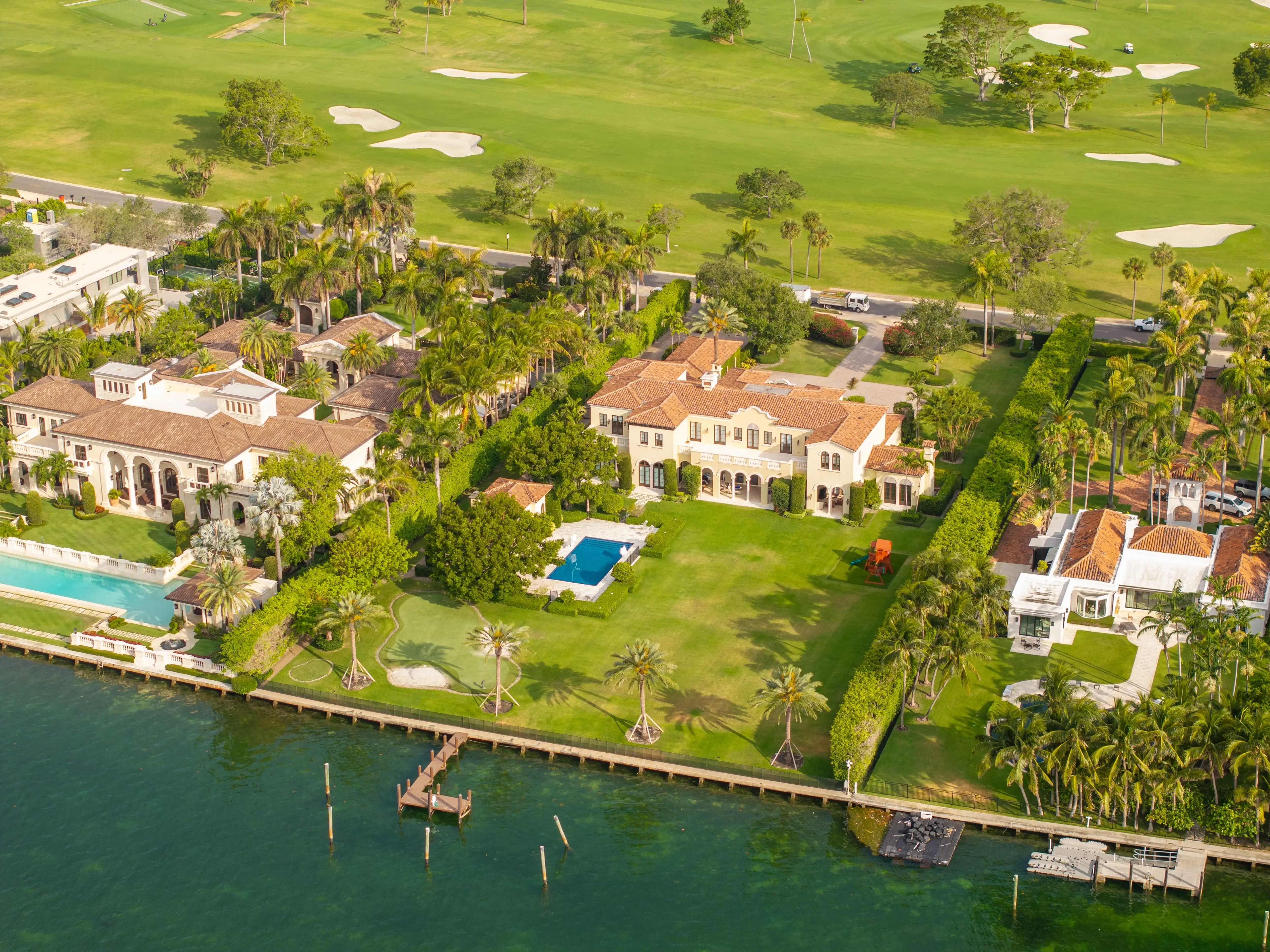 Jeff Bezos' Indian Creek home in Miami, Florida