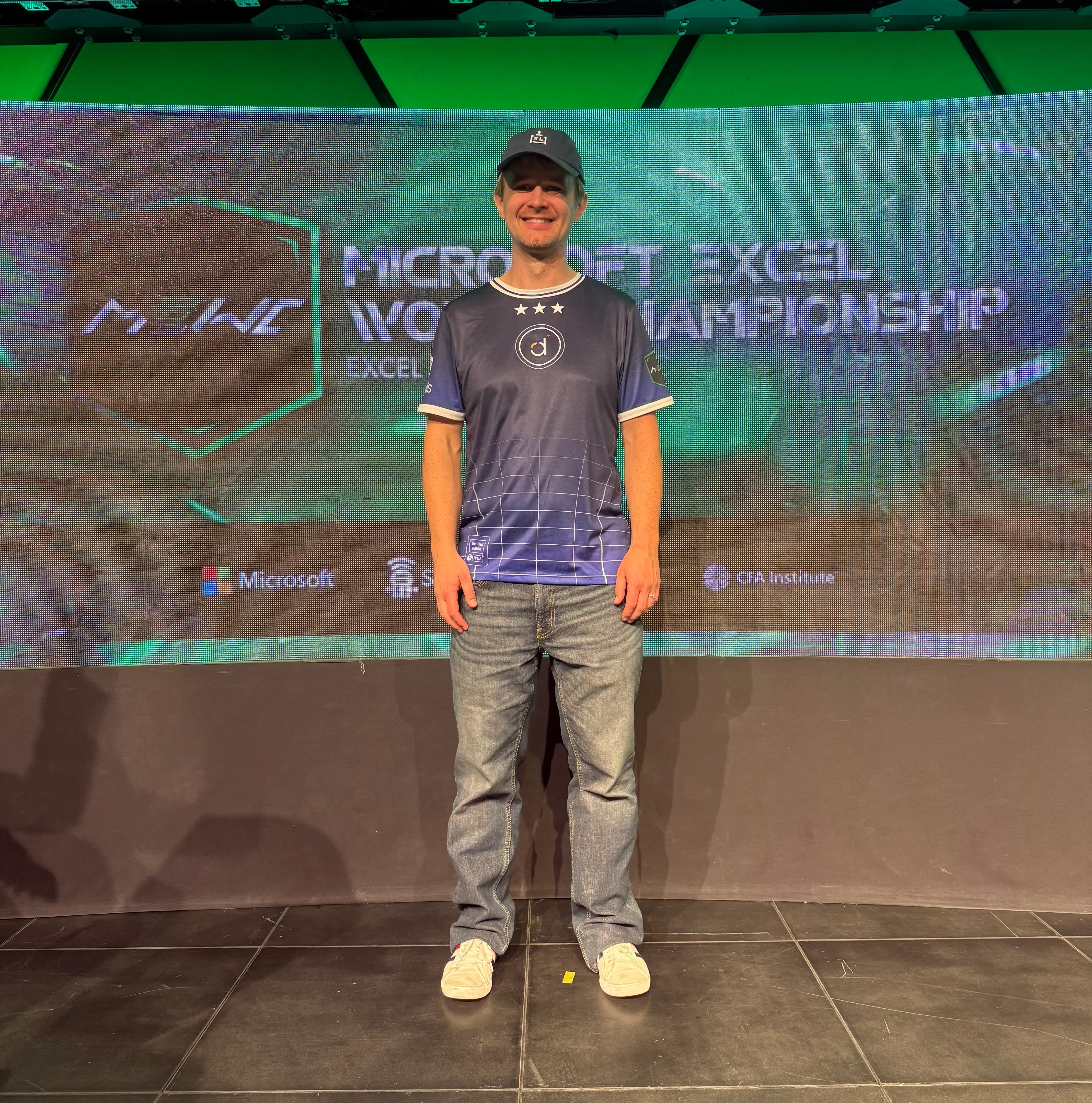 Diarmuid Early is pictured at the Microsoft Excel World Championship.