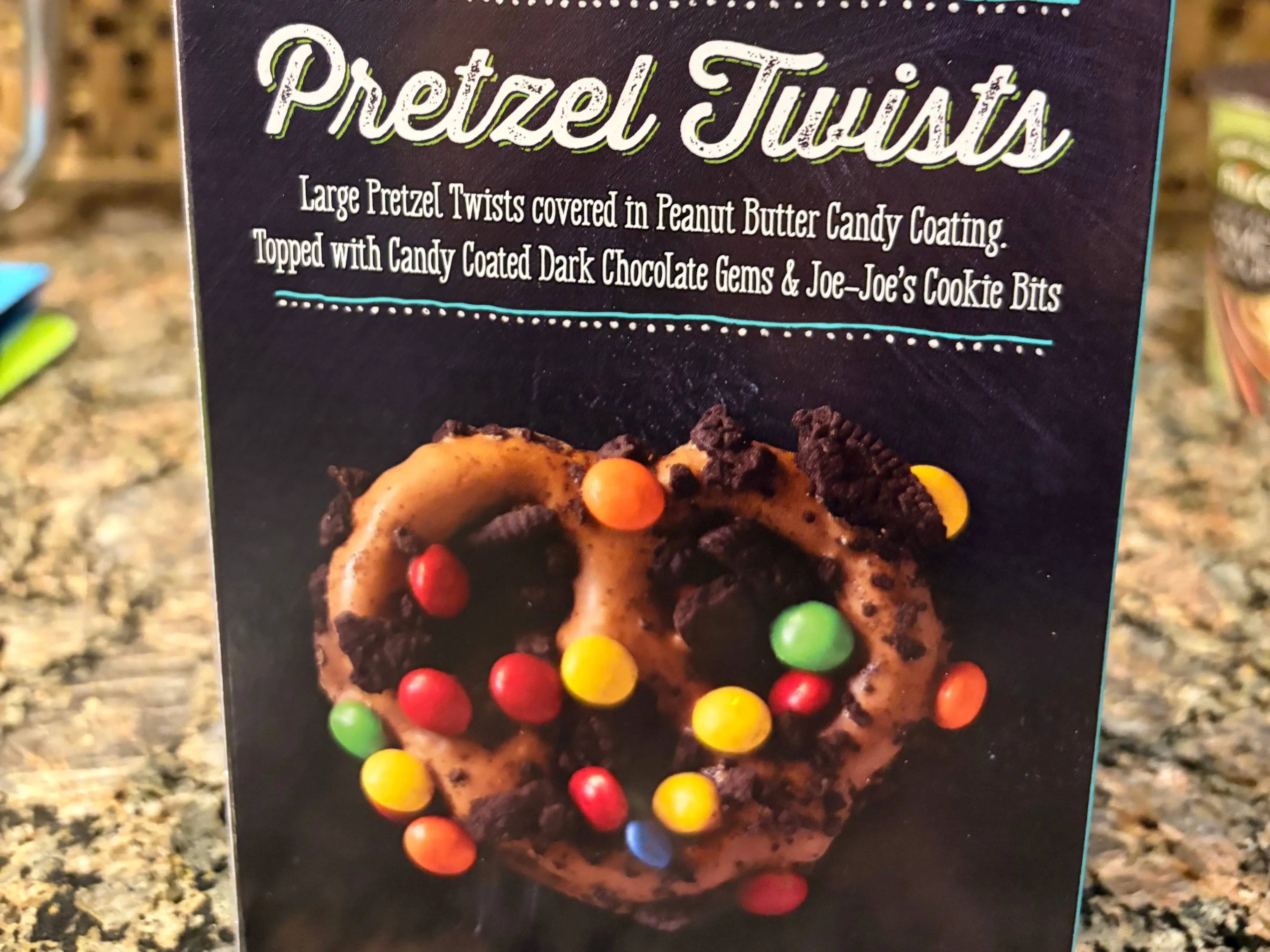 Trader Joe's jingle jangle pretzel twists.
