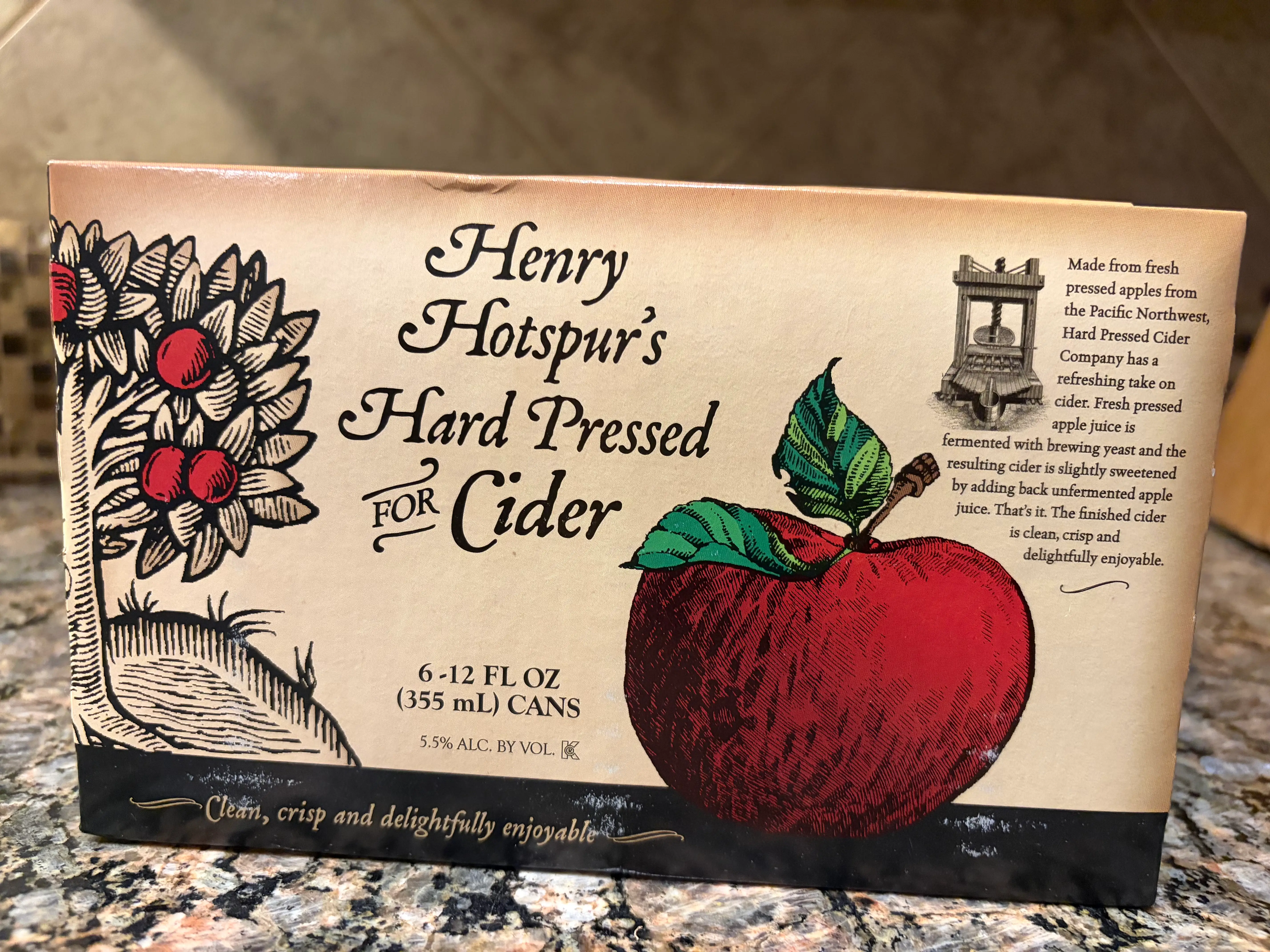 Henry Hotspur's hard pressed for cider.