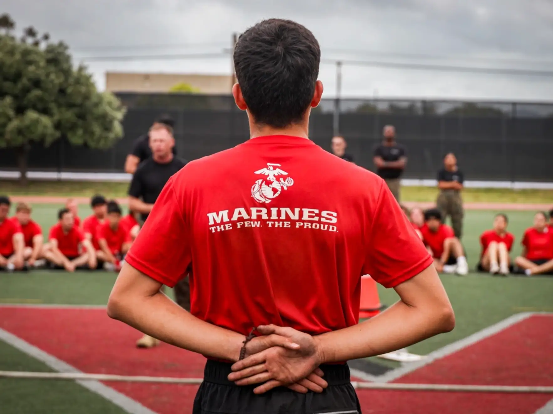 A U.S. Marine Corps poolee participates in a pool function.