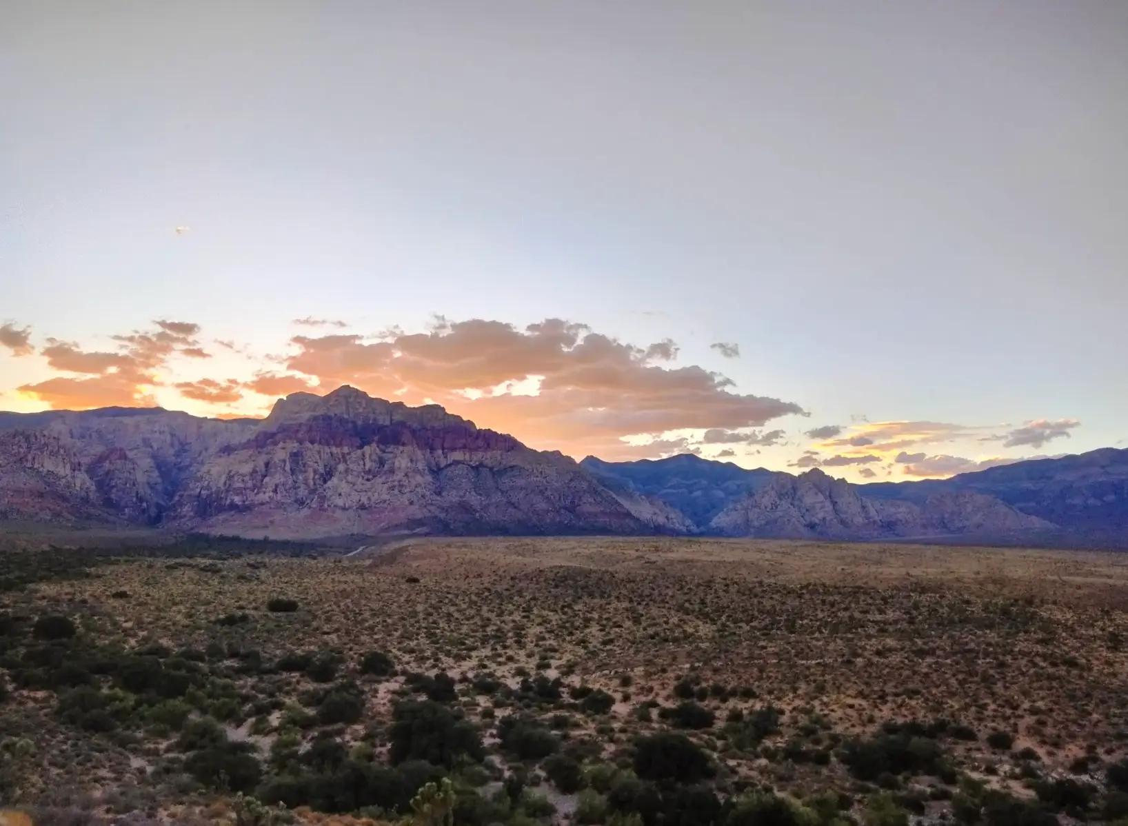 Mountains in Red Rock Canyon National Park.