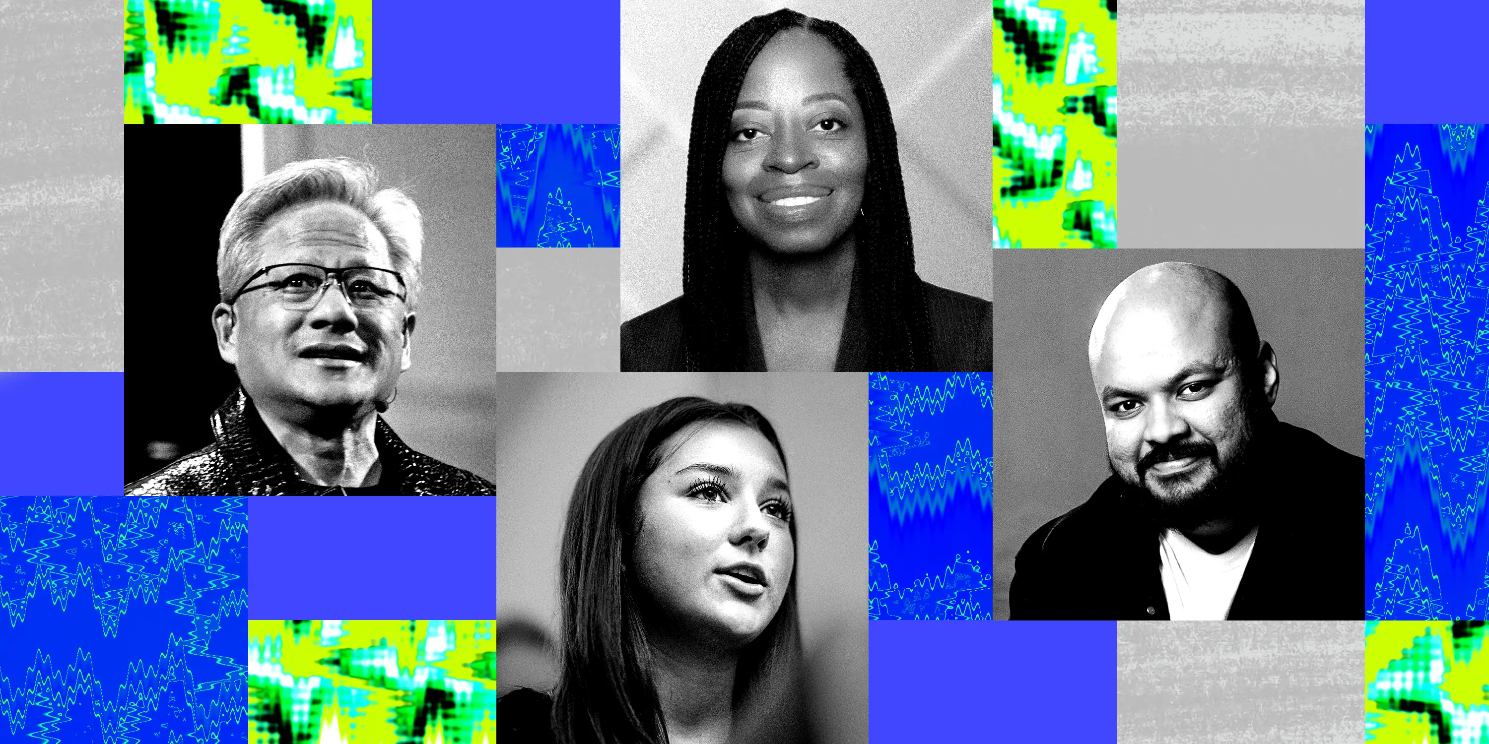 Jensen Huang; Elliston Berry; Angle Bush; Naeem Talukdar