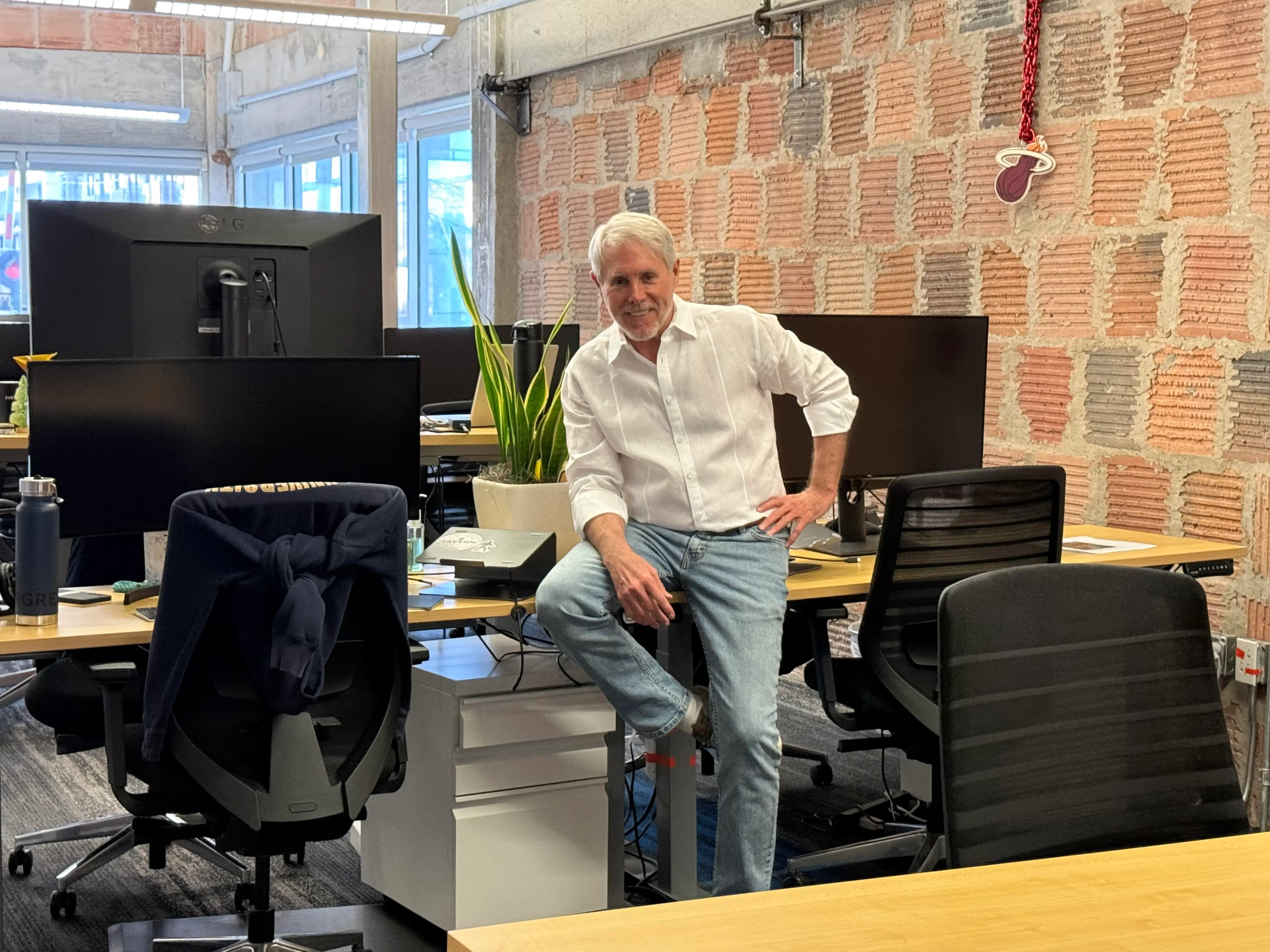 Bill Harris sitting in an office