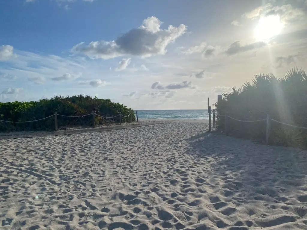 Beach in Miami on sunny day