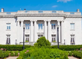 Grand staircases, state-shaped pools, and a bowling alley in the basement: What the governor’s mansion looks like in every state