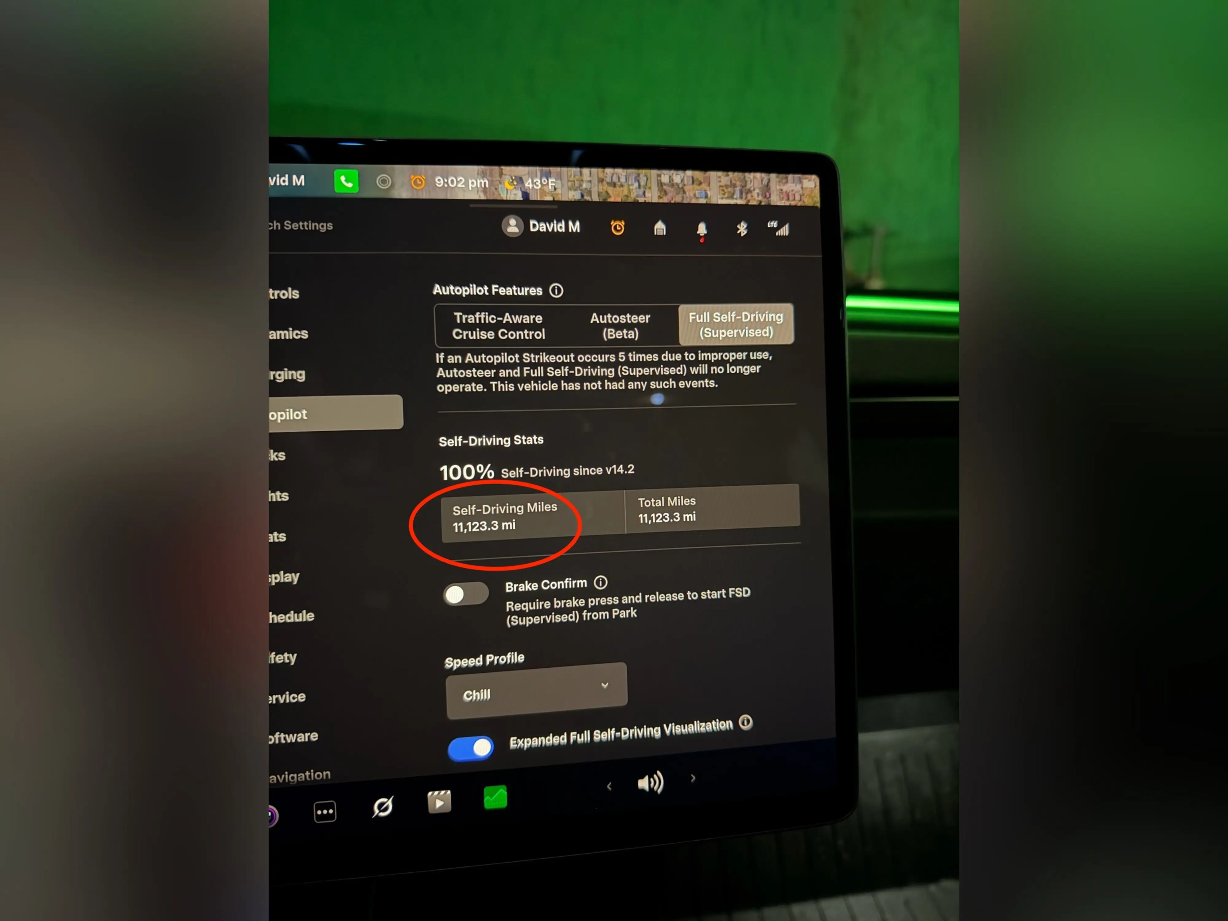 Tesla Full Self-Driving stat