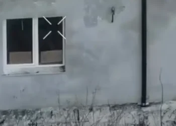 A Russian soldier surrendered by writing ‘Please take me prisoner, I want to live’ on cardboard seen by a drone, units say