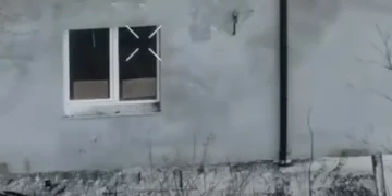 A Russian soldier surrendered by writing ‘Please take me prisoner, I want to live’ on cardboard seen by a drone, units say