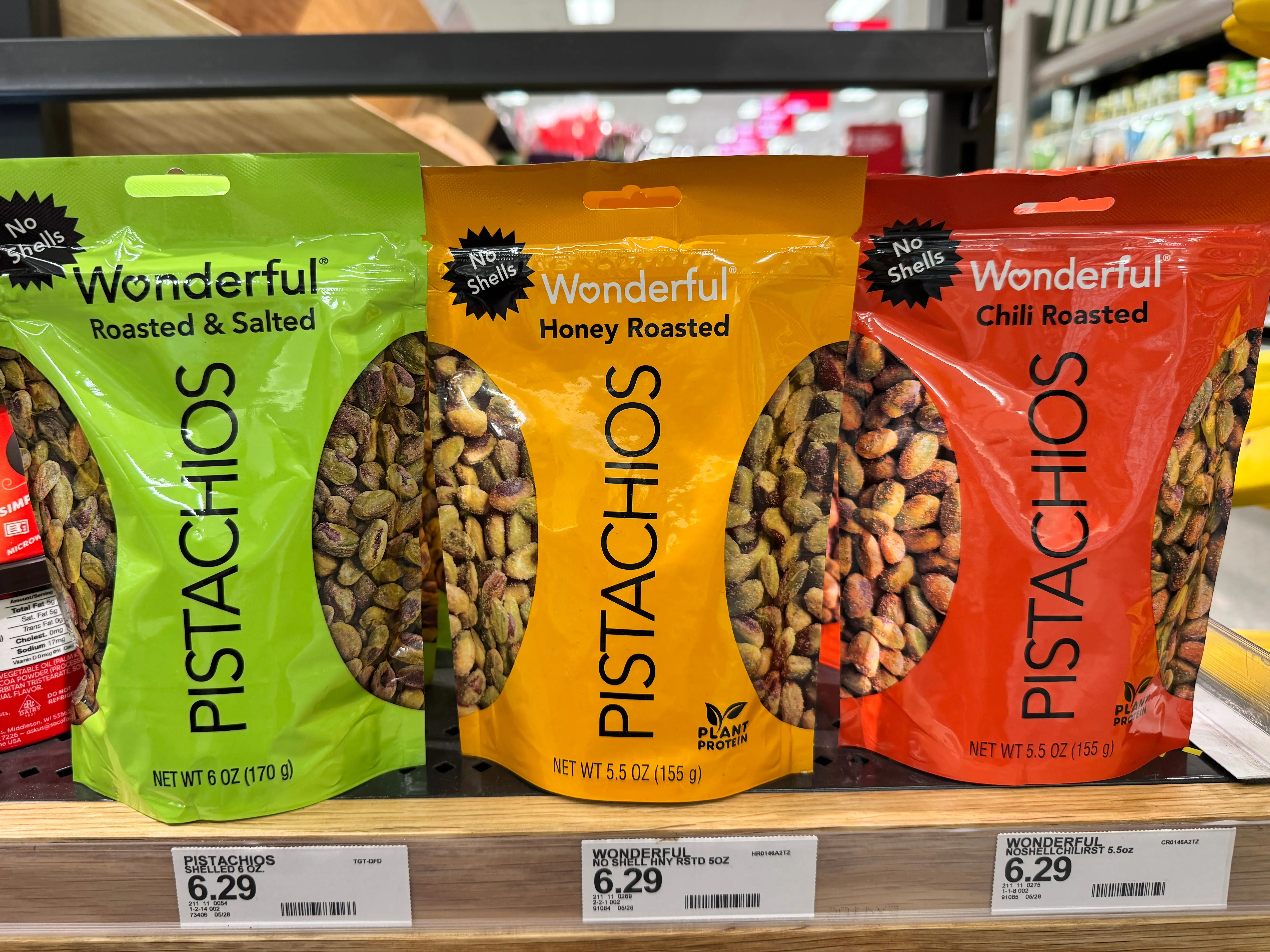 An assortment of Wonderful Pistachios