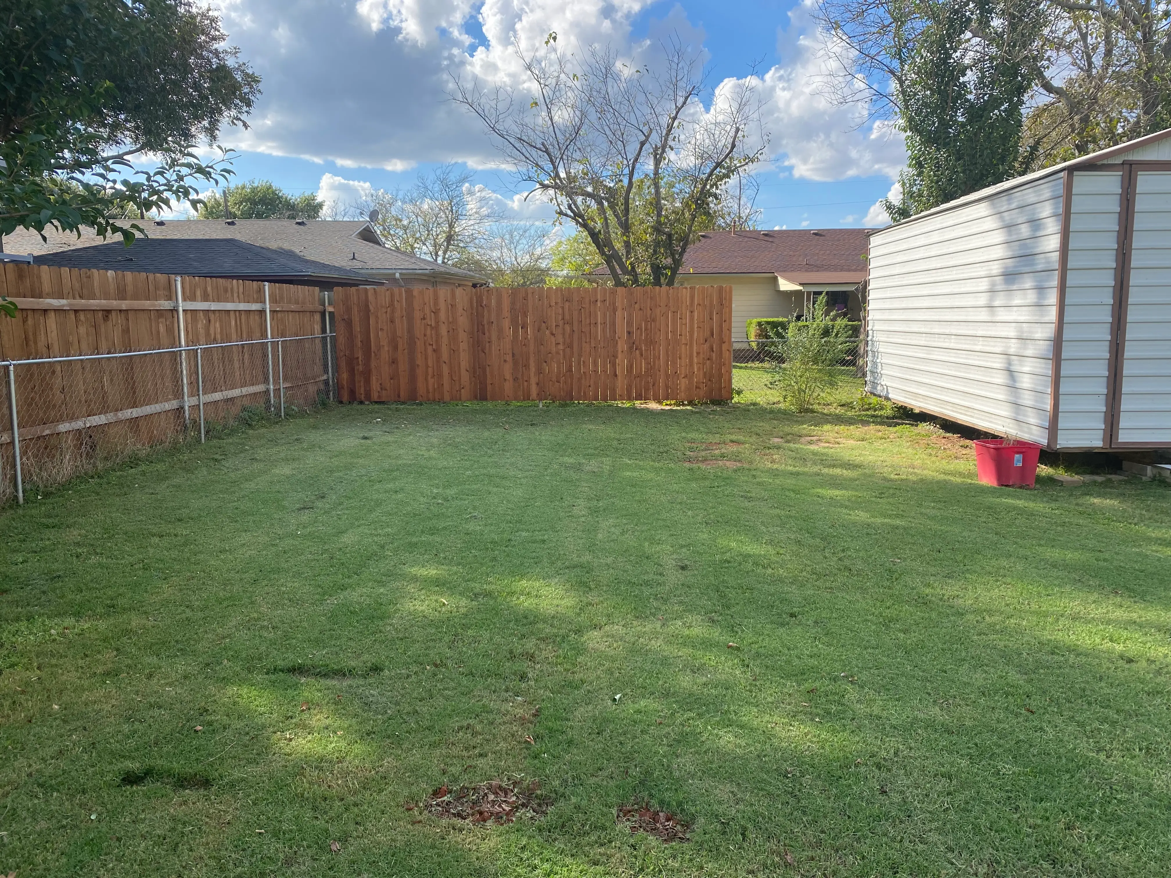 Stephen Hutyra's backyard before his pub was built.