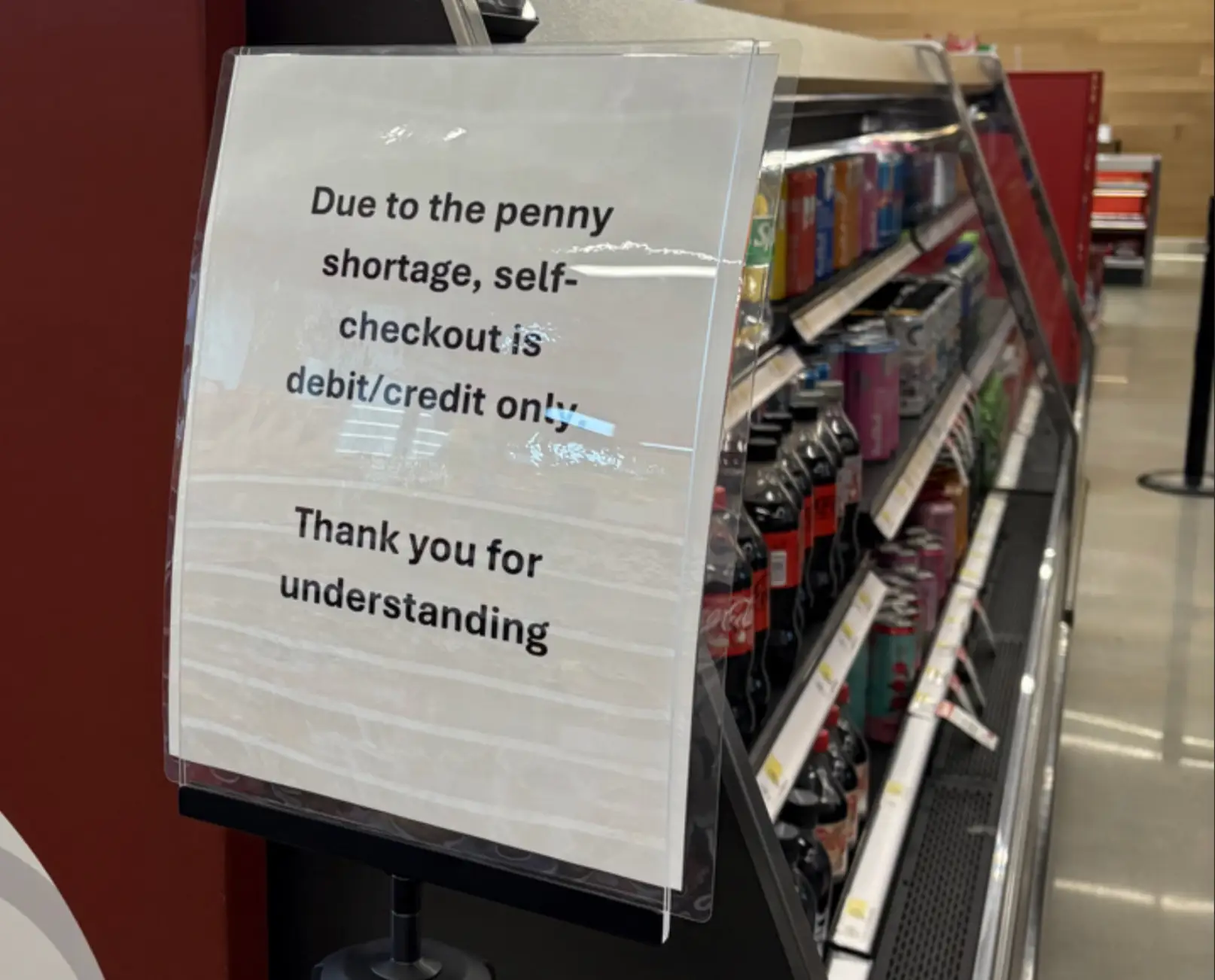 A sign at a Target in Astoria, Queens.