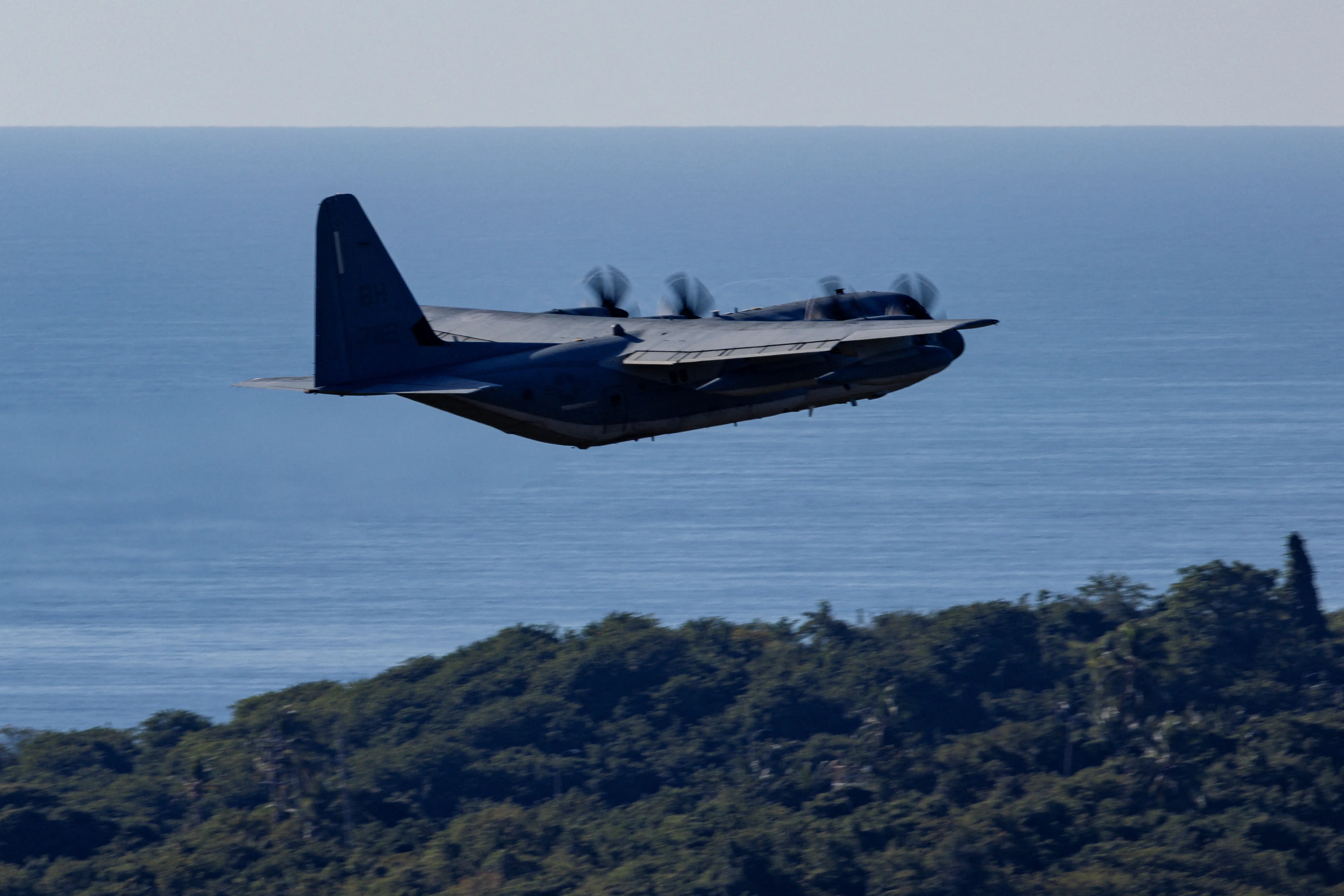 A U.S. Marine Corps KC-130J Hercules transport aircraft takes off from the former Roosevelt Roads naval base, after U.S. President Donald Trump said the U.S. has struck Venezuela and captured its President Nicolas Maduro, in Ceiba, Puerto Rico, January 3, 2026.