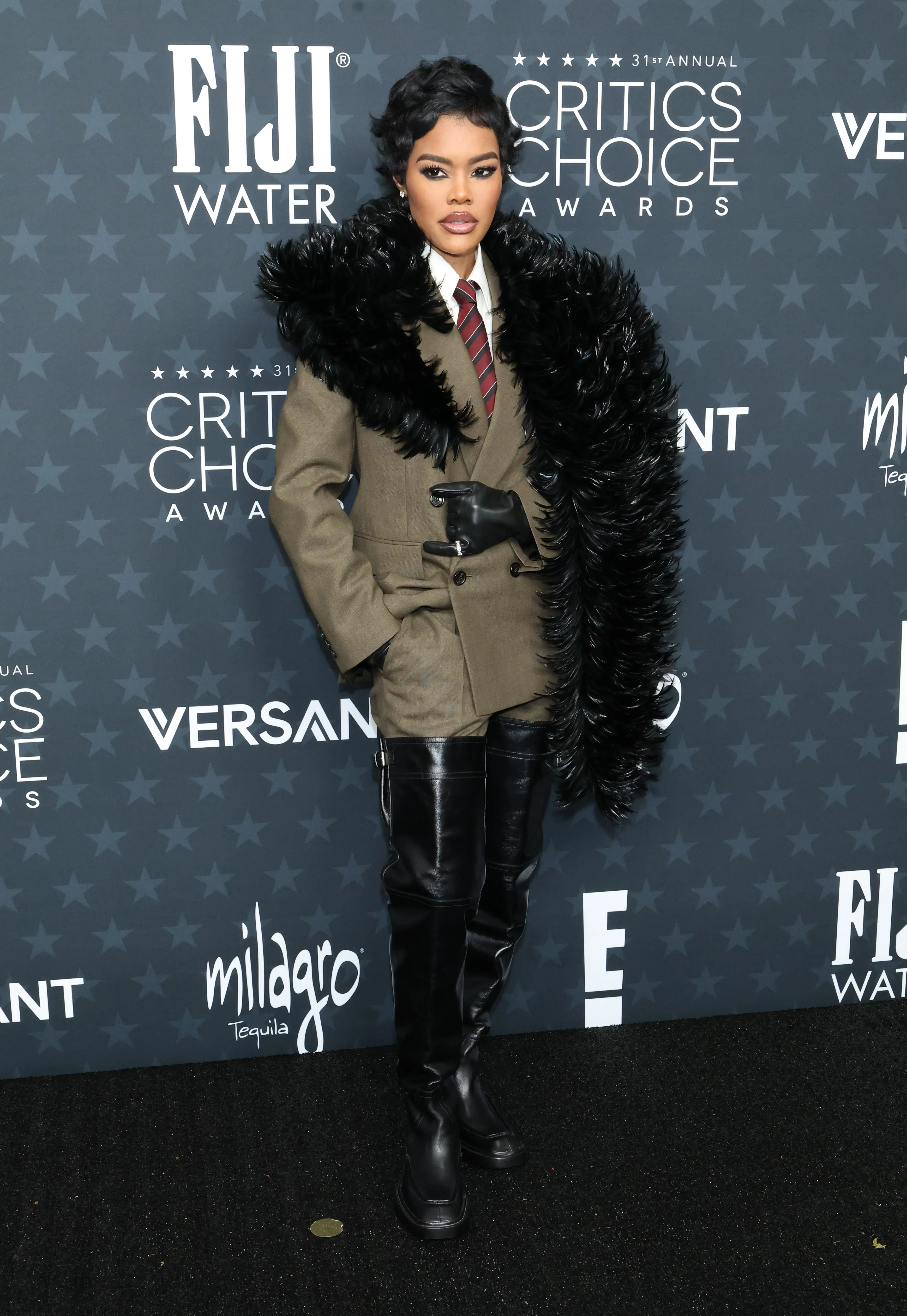 Teyana Taylor at the 2026 Critics Choice Awards.