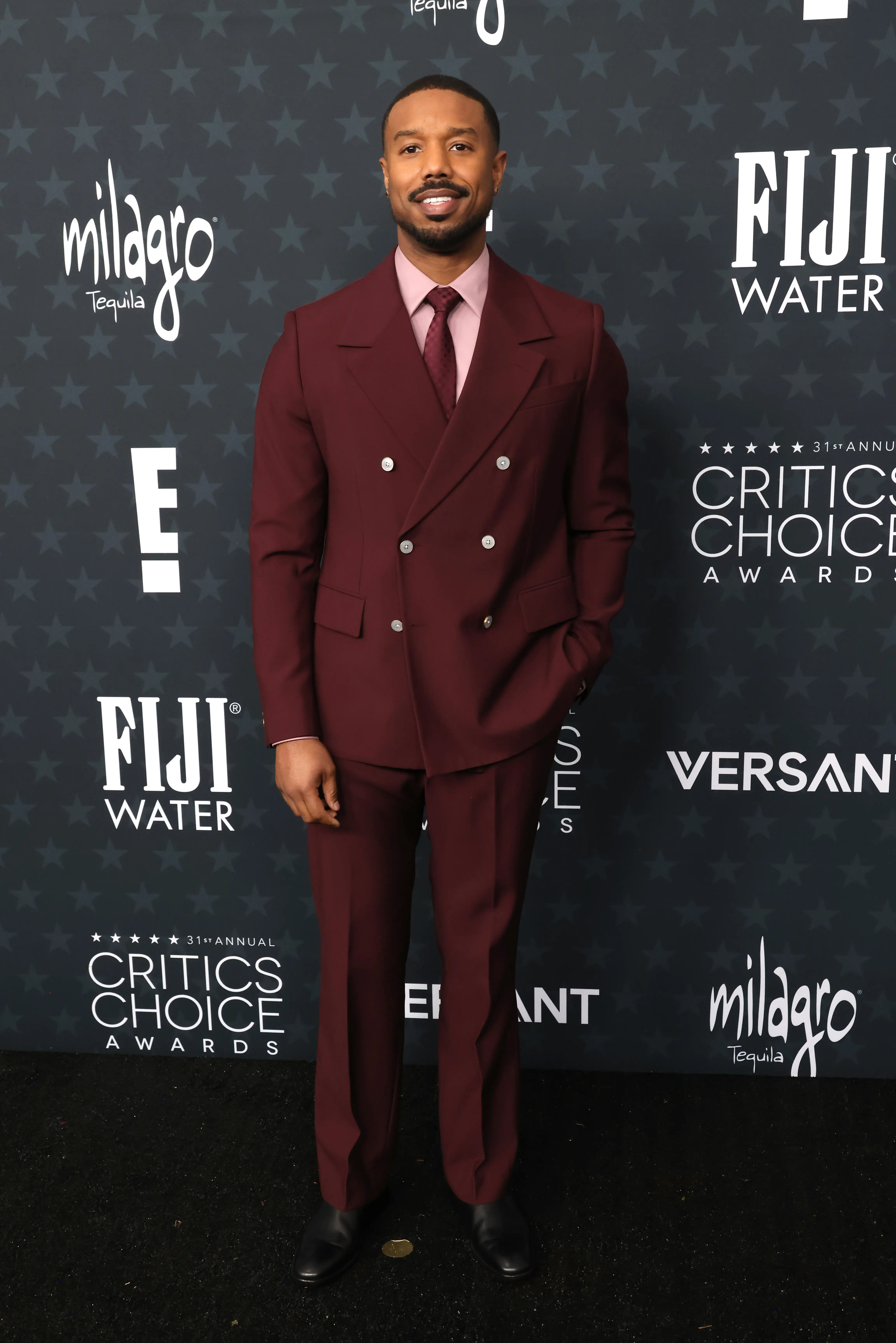 Michael B. Jordan at the 2026 Critics Choice Awards.