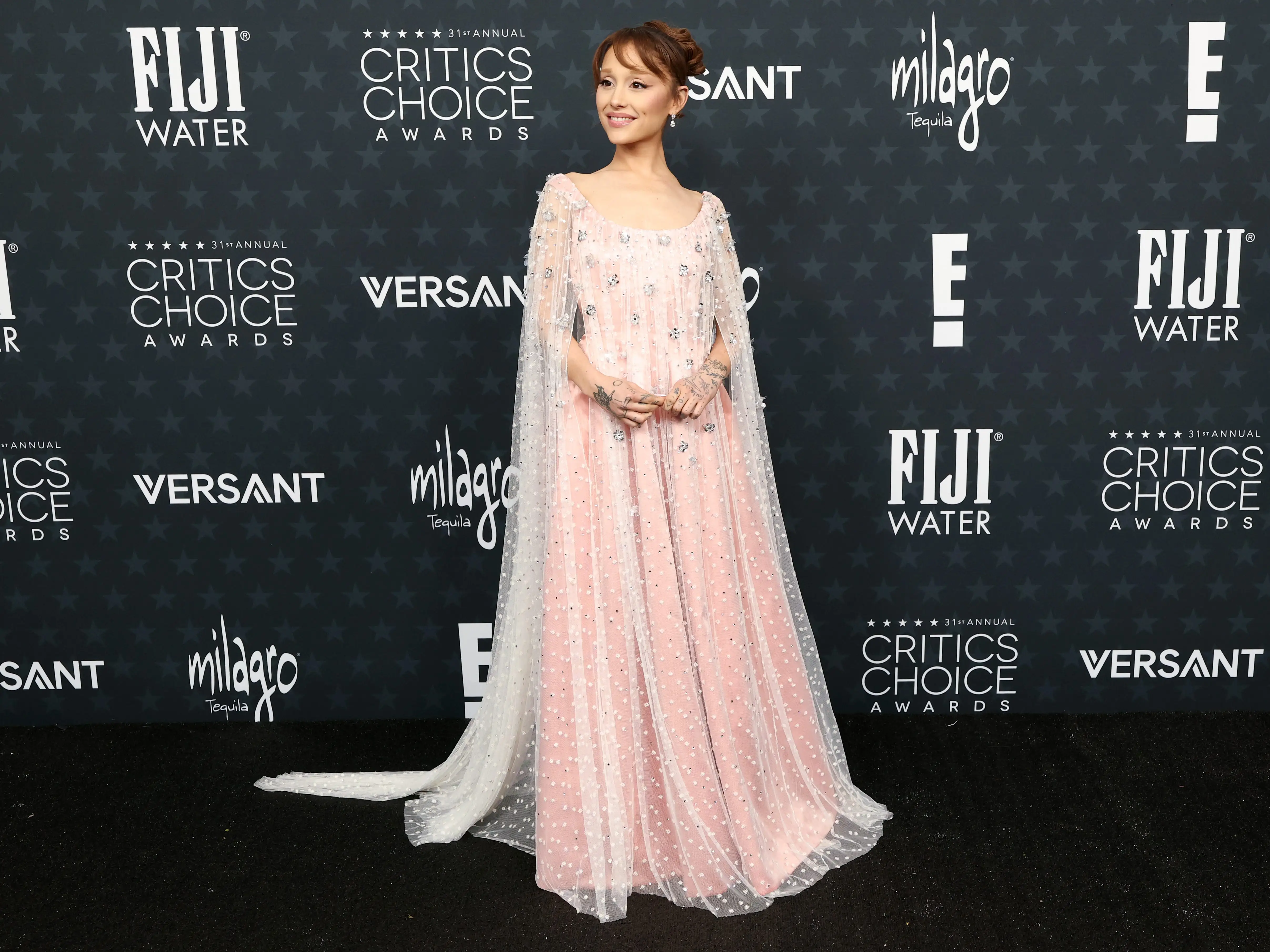 Ariana Grande at the 2026 Critics Choice Awards.