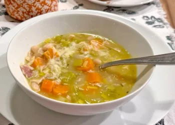 I love making Ina Garten’s protein-rich bean soup. It’s easy to prepare, and I always have leftovers.