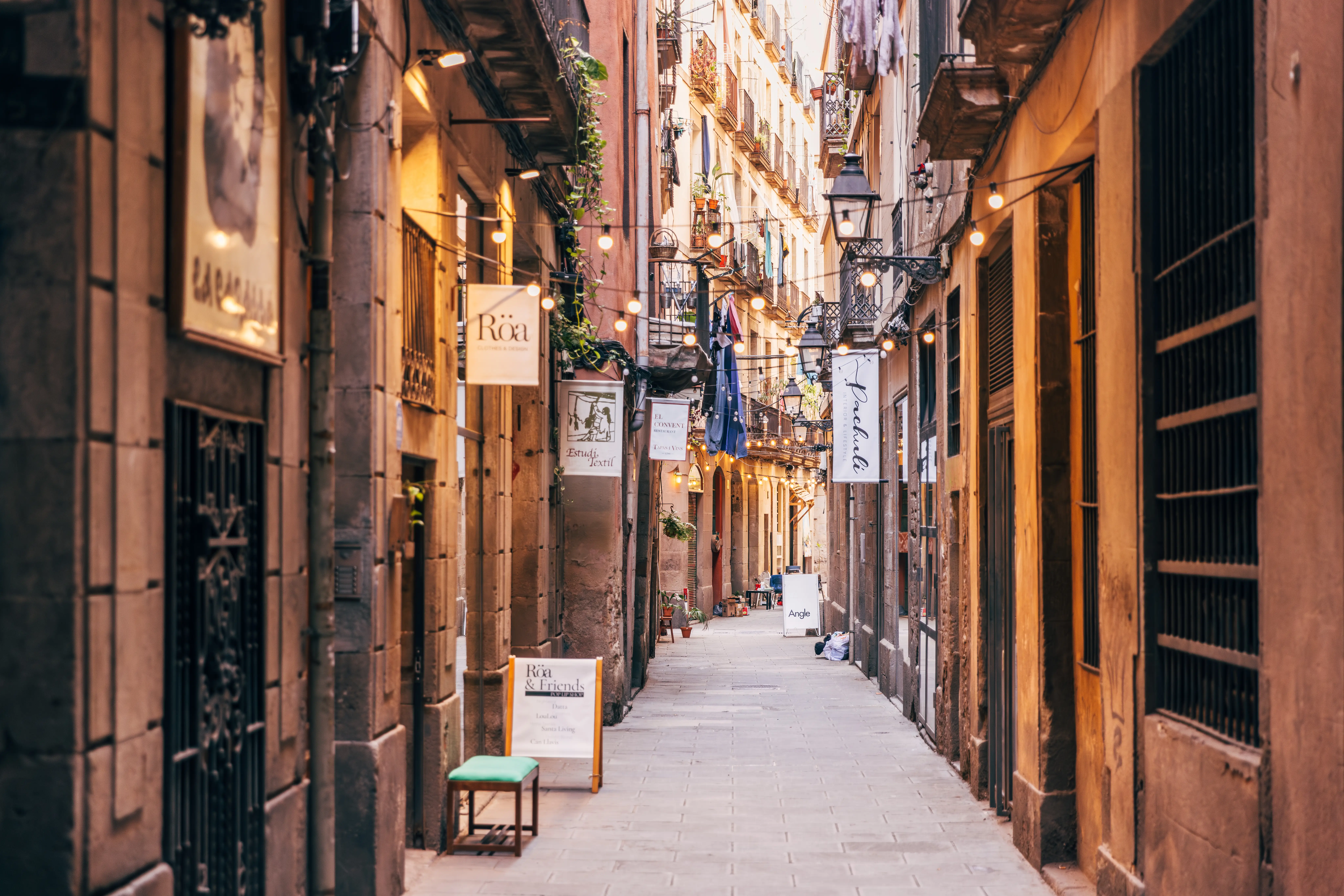 El Born is a trendy neighborhood in Barcelona