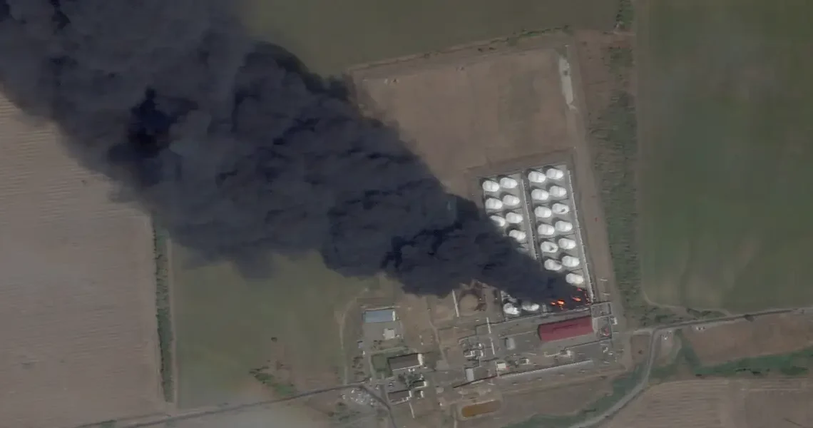 Ukraine’s elite Alpha group hit Russian ammo and oil with deep-strike drones, sparking explosions and fires, security official says