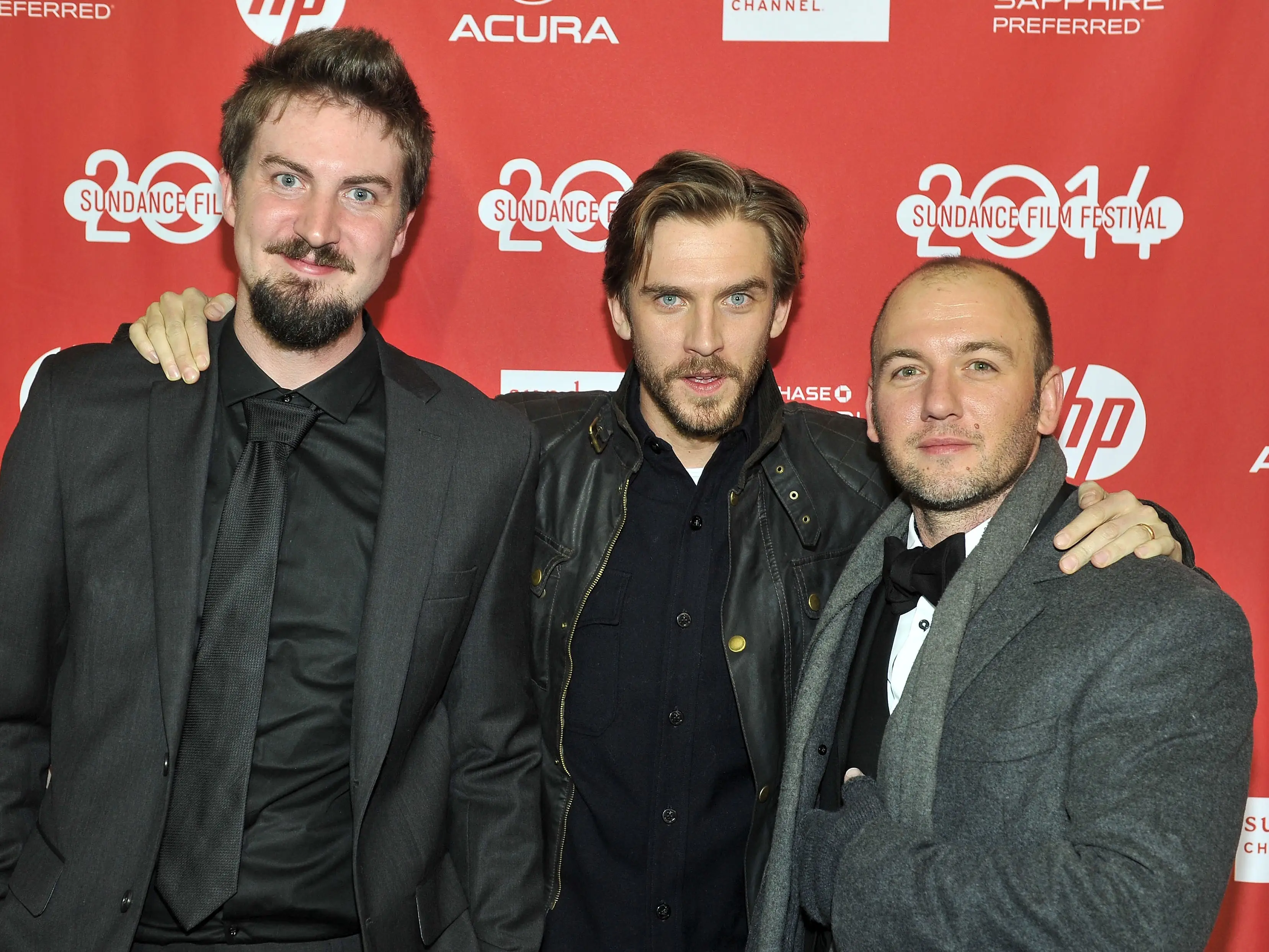 Director Adam Wingard, actor Dan Stevens and screenwriter Simon Barrett