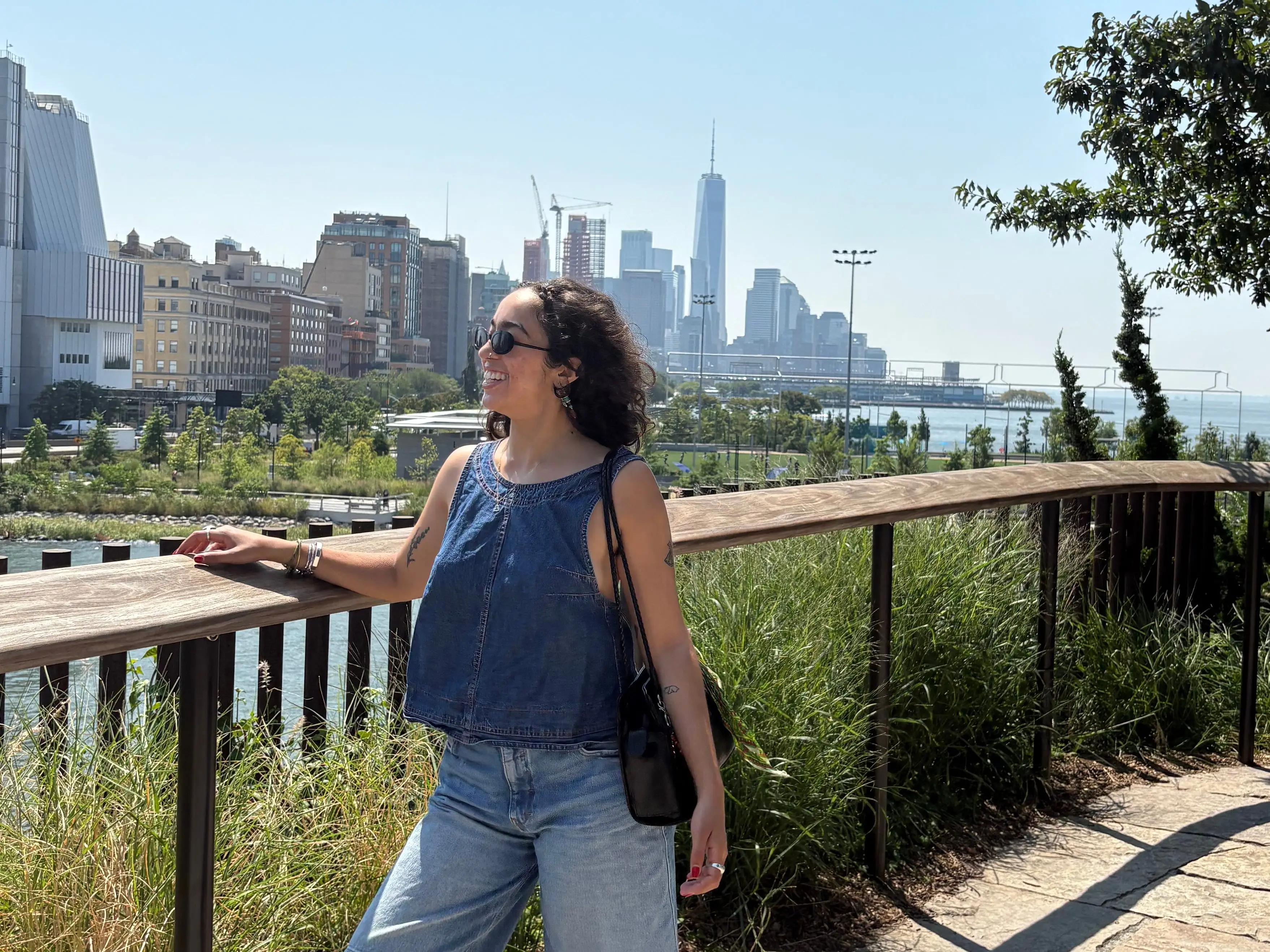 The author posing in New York City.