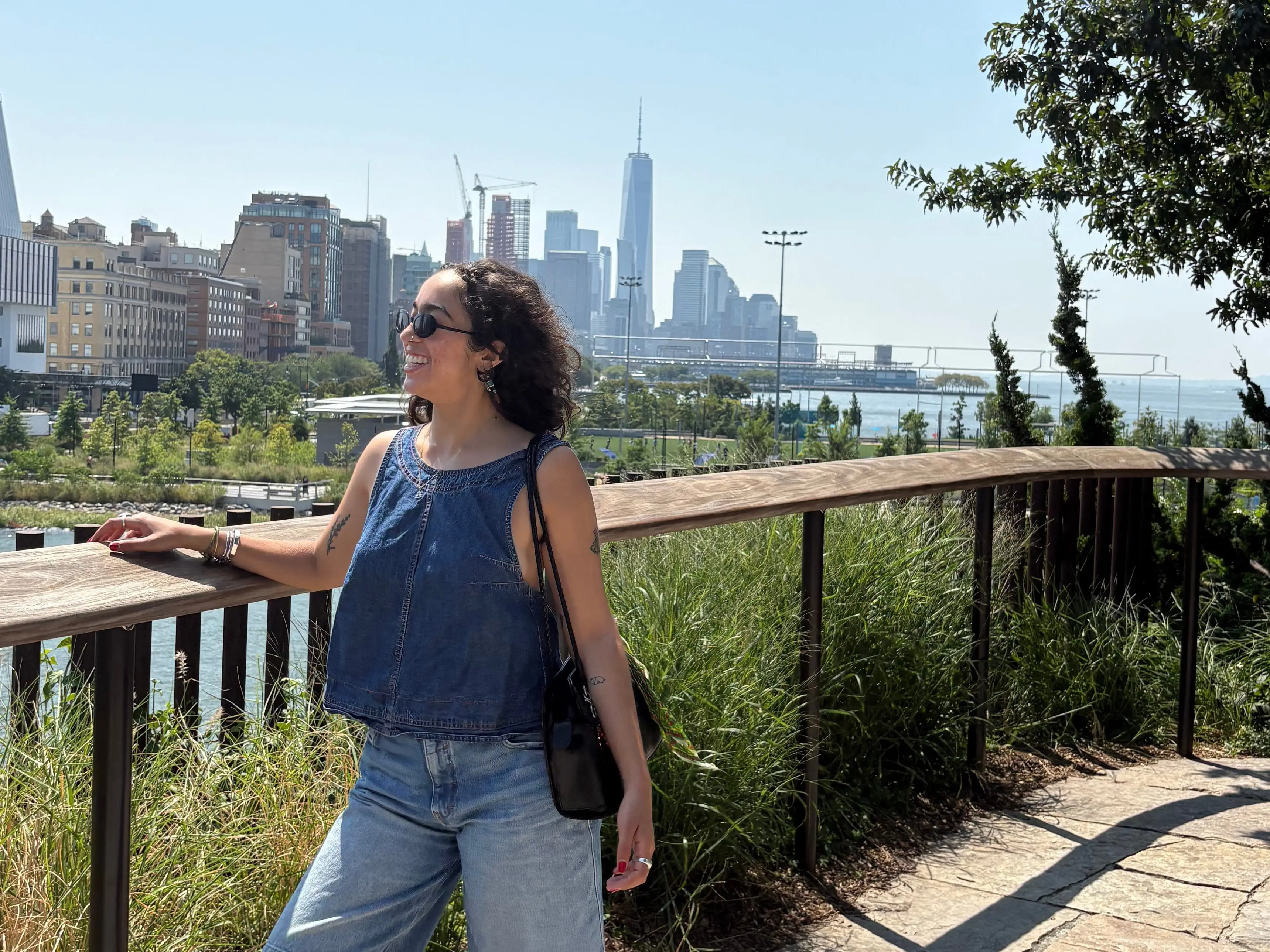 The author posing in New York City.