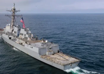 Navy destroyers helped the US catch a Russian-flagged oil tanker on the run in the Atlantic