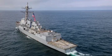Navy destroyers helped the US catch a Russian-flagged oil tanker on the run in the Atlantic