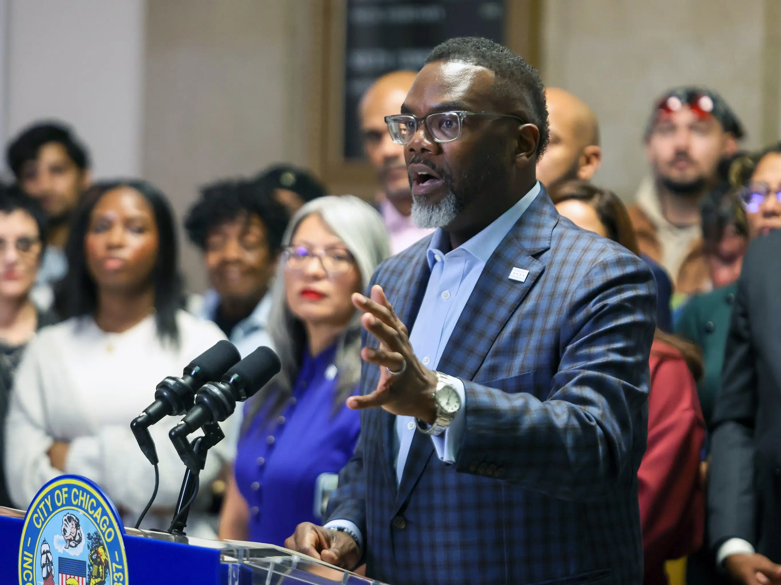 Chicago mayor Brandon Johnson