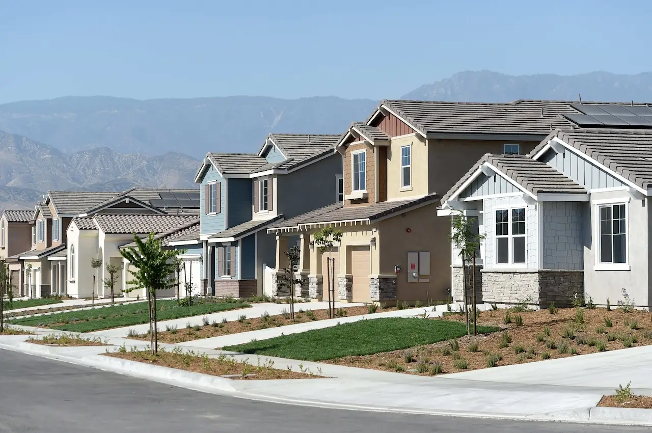 Recently completed homes at the Judson Ranch Project in Redlands, CA.