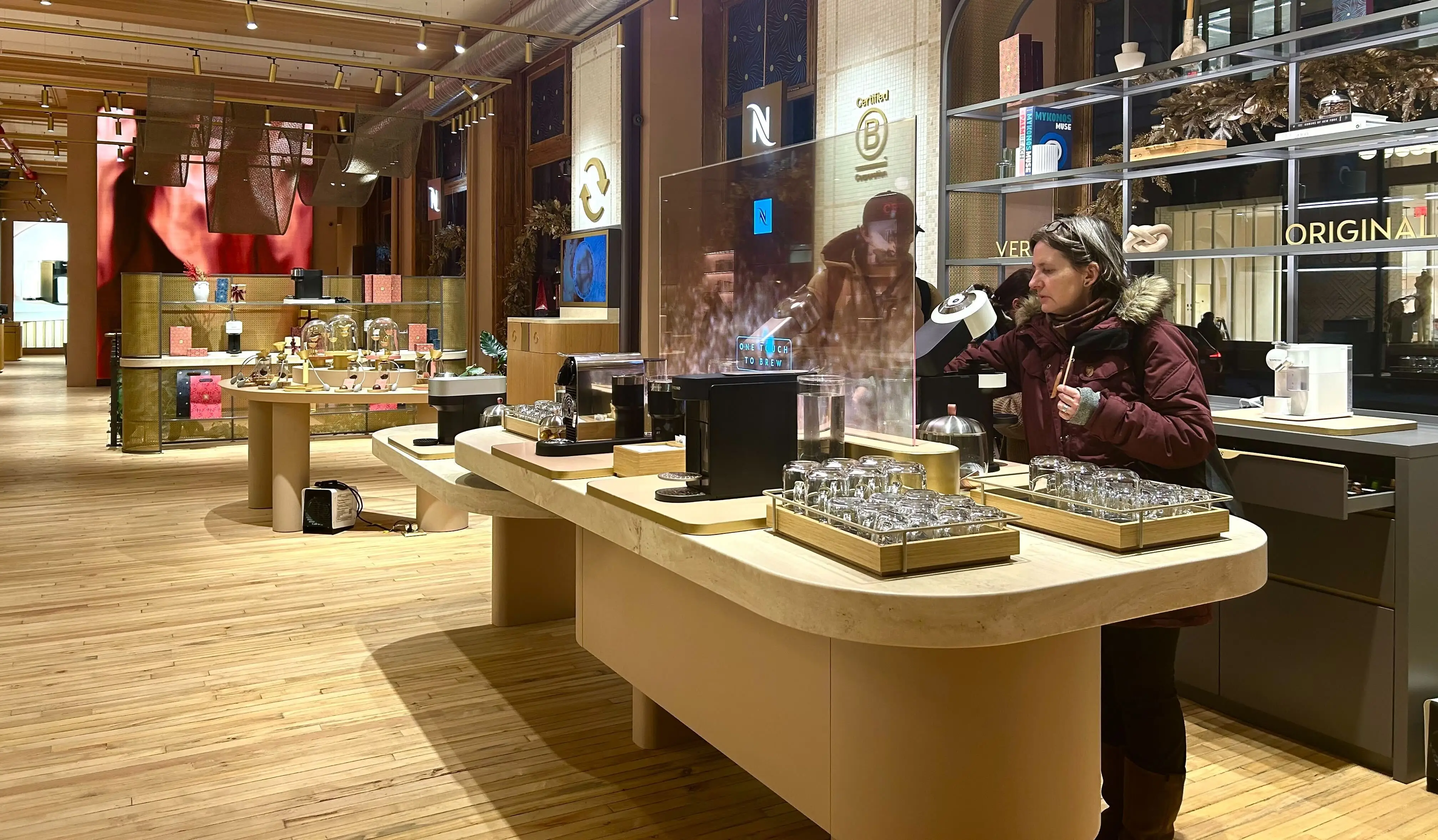 Nespresso self-service station