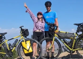 I met my husband at work, and then we quit our jobs to travel the world together. On that 18-month-long trip, we eloped.