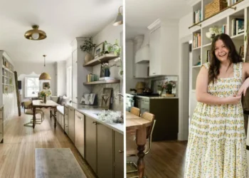 A woman and her father spent $80,000 turning a Texas house listed as a teardown into a cozy cottage. Take a look inside.