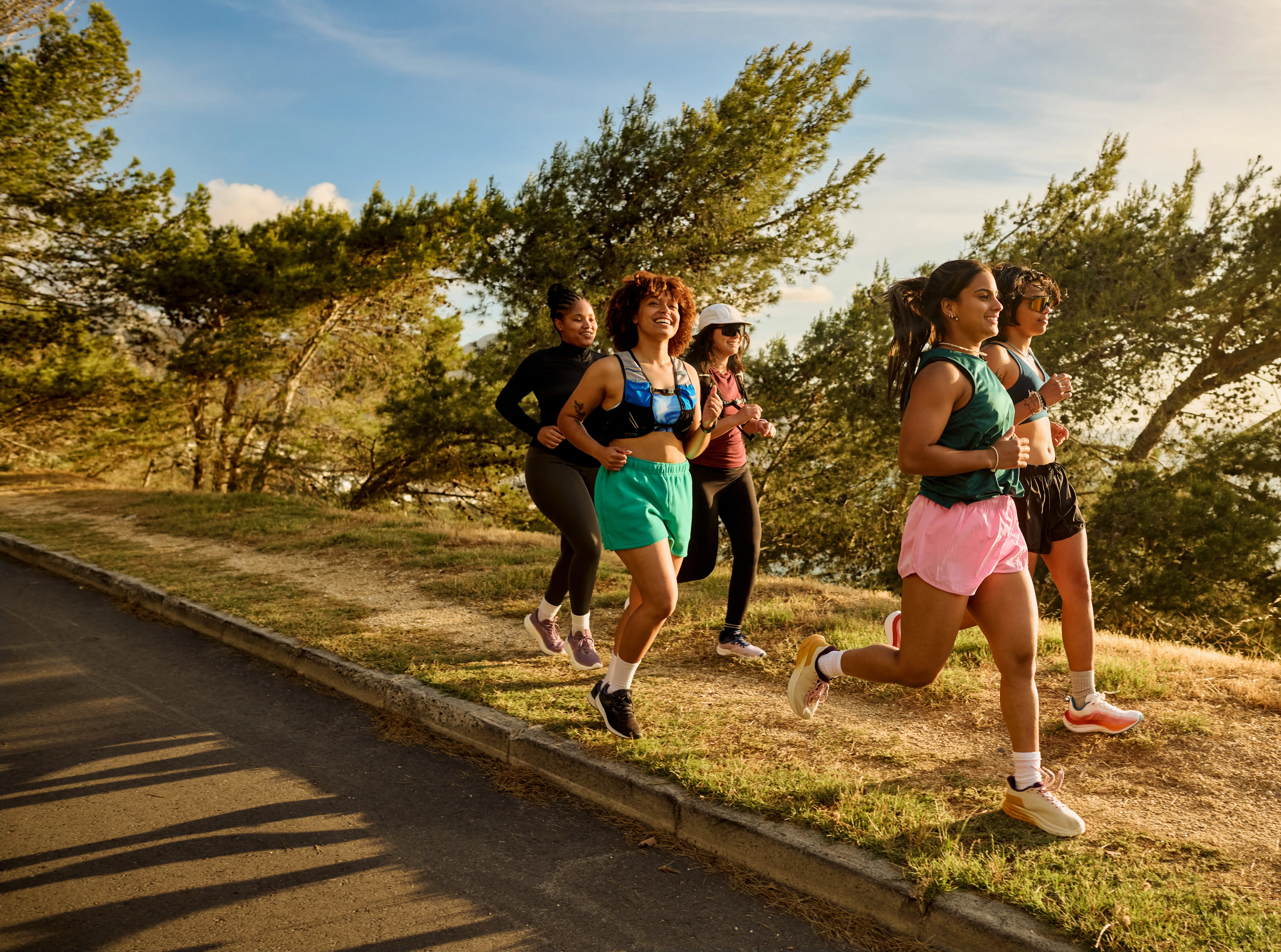 Running group outside