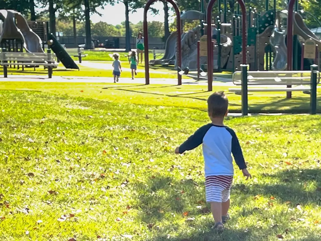 Boy in park