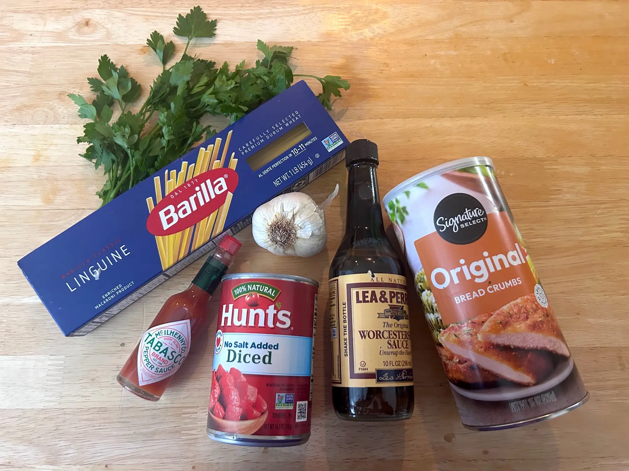 Ingredients for Gordon Ramsay's Bloody Mary Pasta